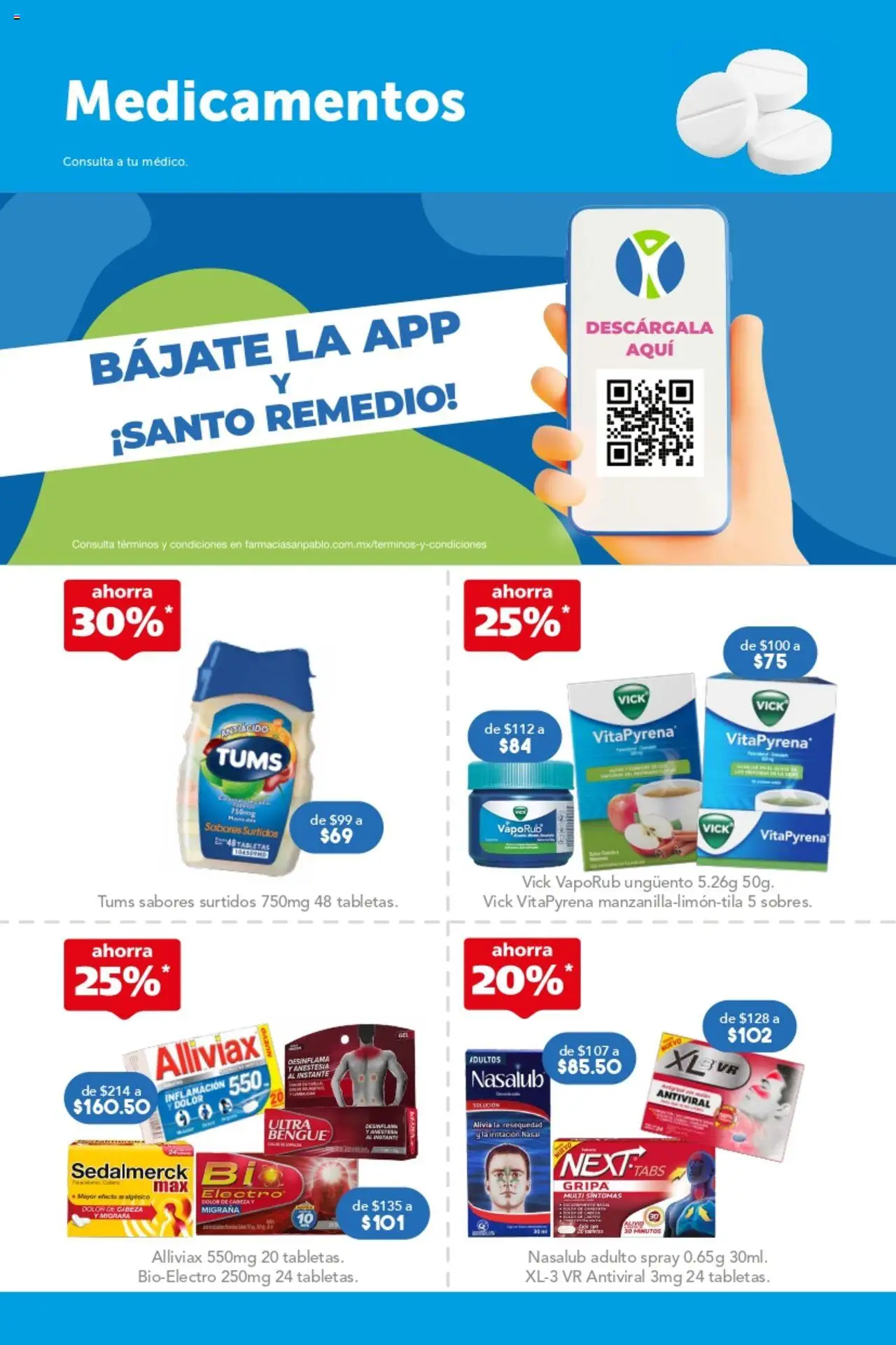 Nuevas ofertas de Farmacia San Pablo válidas en toda la República Mexicana desde el 17.08.2025. ¡Encuentra las mejores ofertas en Farmacia San Pablo - Catálogo Regreso a Clases! | Página: 2 | Productos: Antiácido