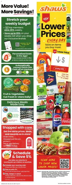 Preview of Shaw's weekly ads valid from 01.08.2025