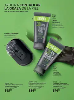 Vista previa de Pore and shine control Jabón en barra con carbón 80 g, Jabón en barra con carbón para eliminar impurezas y dejar una sensación de limpieza profunda., nuevo folleto de la tienda, válido en México a partir del 07.11.2025 | Página: 176