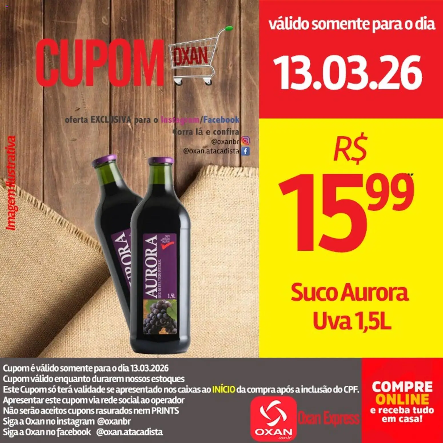 Oxan Atacadista Folheto - válido de 13.03.2026 | Página: 13 | Produtos: Suco