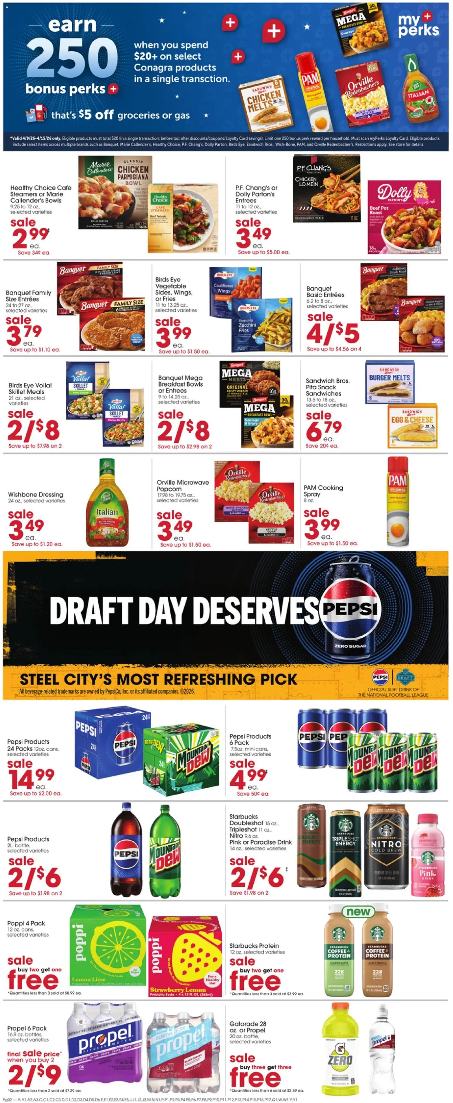 Giant Eagle Weekly Ad - valid from 09.04.2026 | Page: 4 | Products: Zucchini, Coffee, Beef, Lime