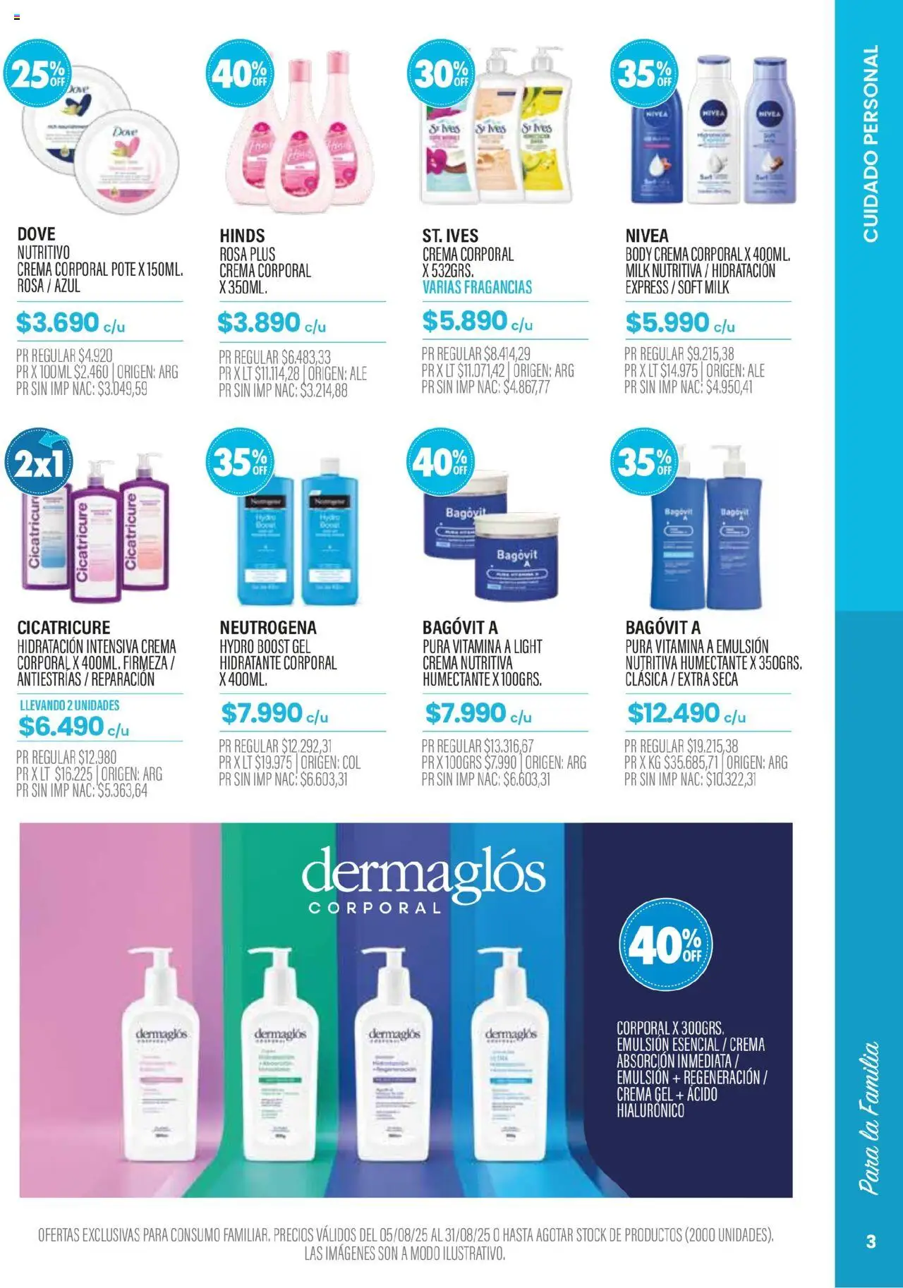 Pigmento catálogo │ válido desde el 05.08.2025 | Página: 3 | Productos: Body, Emulsión, Crema