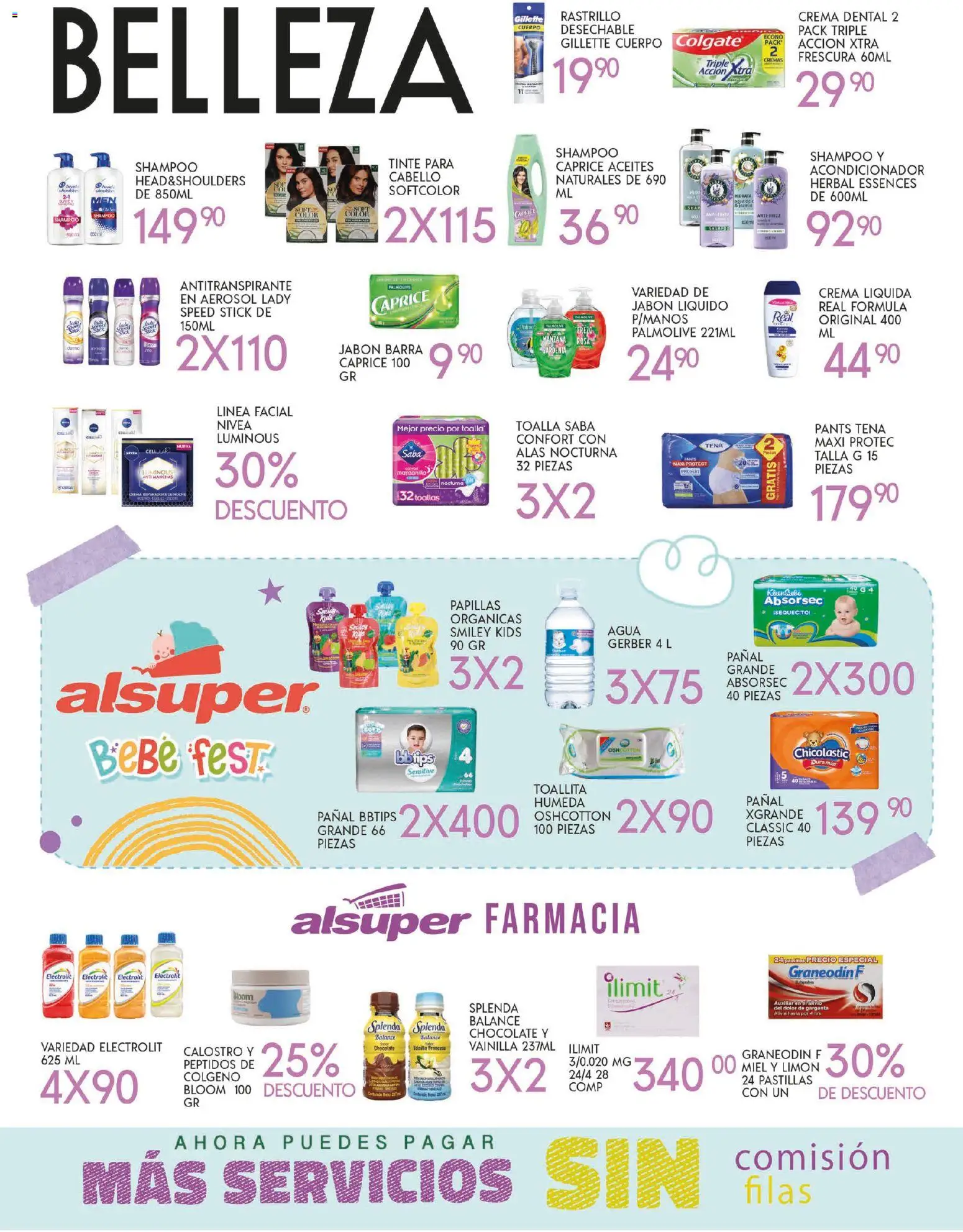Nuevas ofertas de Alsuper válidas en toda la República Mexicana desde el 21.10.2025. ¡Encuentra las mejores ofertas en Alsuper folleto Saltillo! | Página: 4 | Productos: Crema, Rastrillo, Agua, Limón