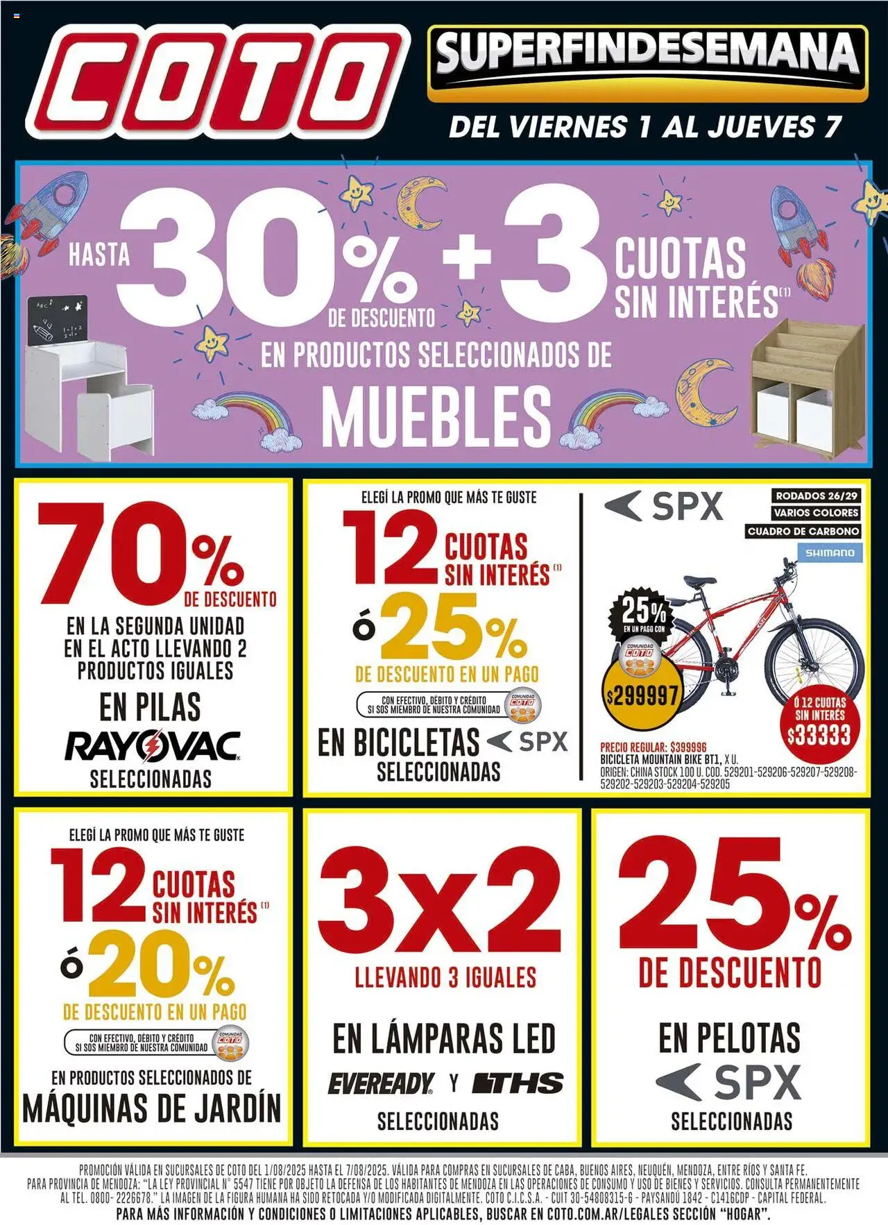 Coto hogar │ válido desde el 01.08.2025 | Página: 1 | Productos: Pilas, Cuadro, Té