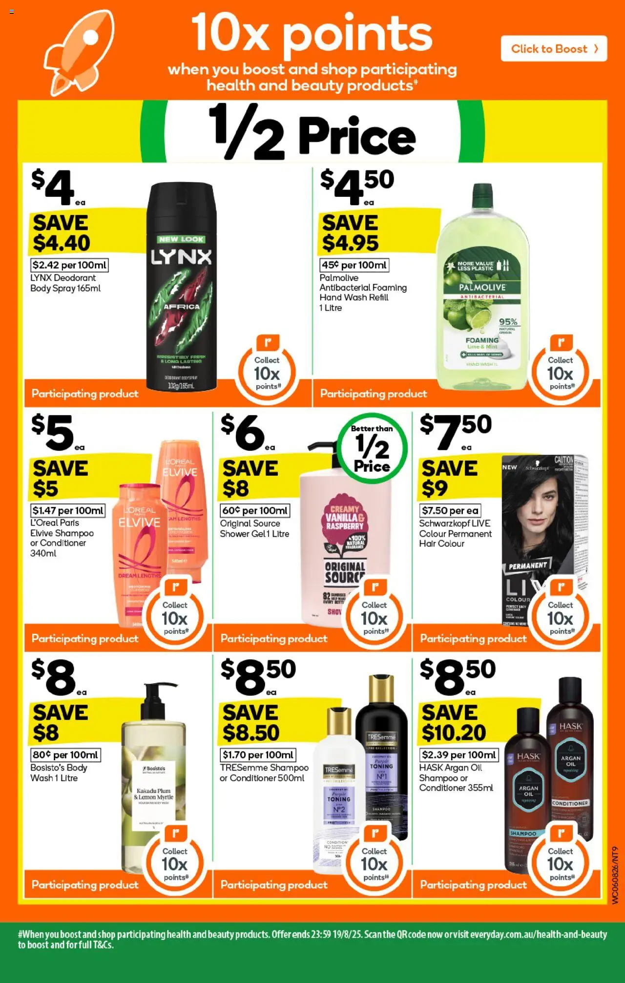 Woolworths catalogue - valid from 06.08.2025 | Page: 9 | Products: Deodorant, Argan oil, Lime, Hand wash