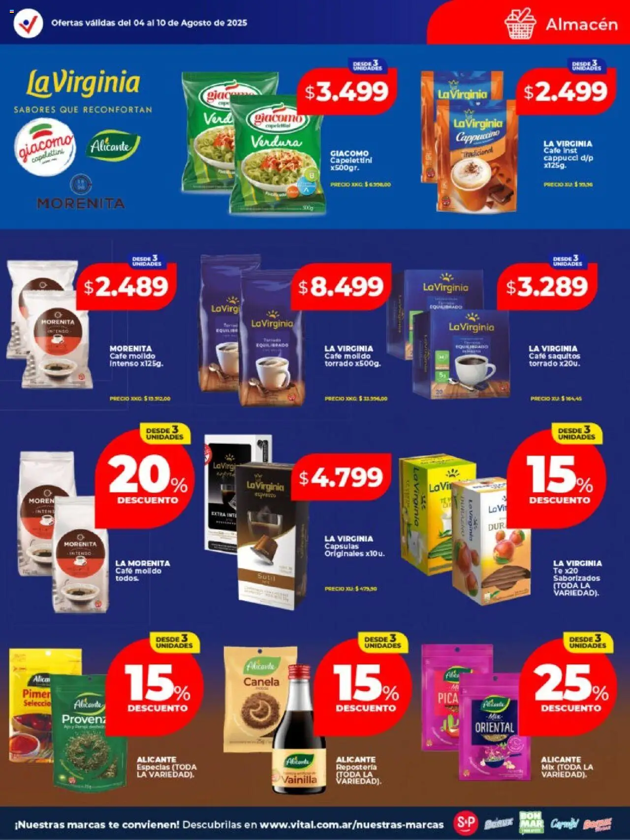 Vital - Ofertas │ válido desde el 04.08.2025 | Página: 19 | Productos: Durazno, Café, Té