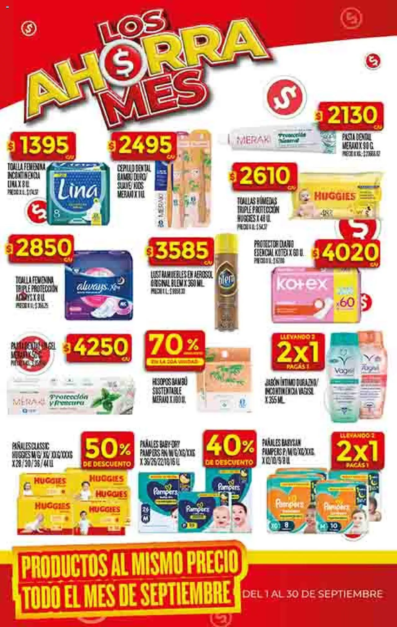 Dia - Ofertas │ válido desde el 24.09.2025 | Página: 49 | Productos: Toalla, Cepillo, Pasta dental, Pañales