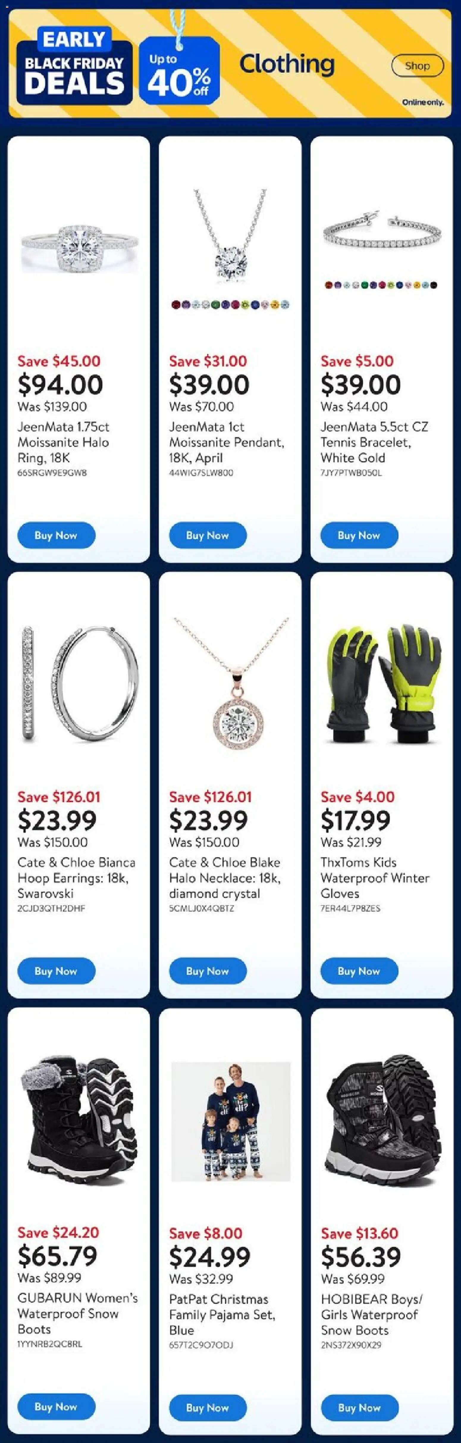 Walmart flyer valid from 06.11.2025 | Page: 10 | Products: Boots, Gloves