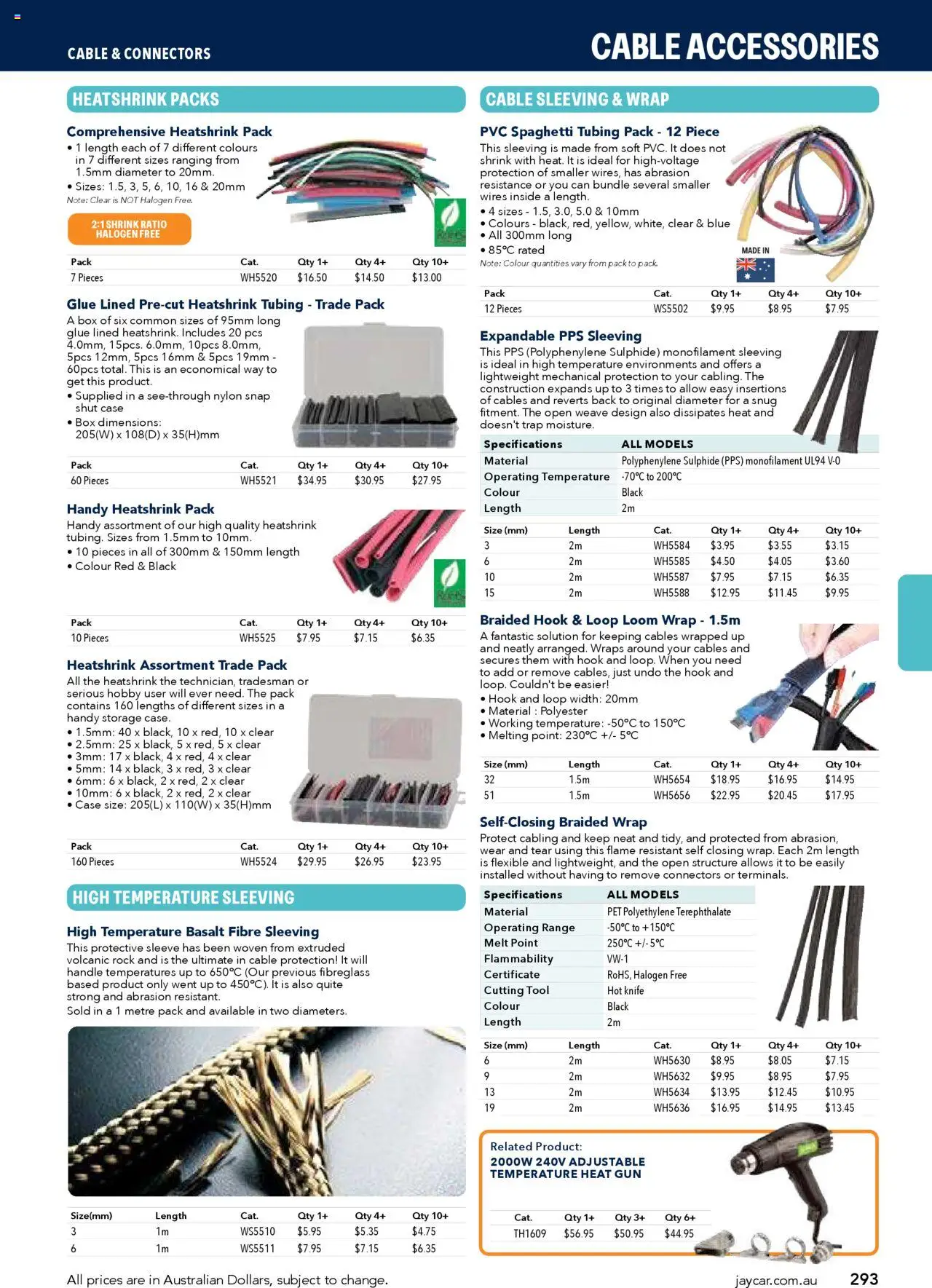 Jaycar catalogue - valid from 09.07.2025 | Page: 293 | Products: Box, Accessories, Cable, Case