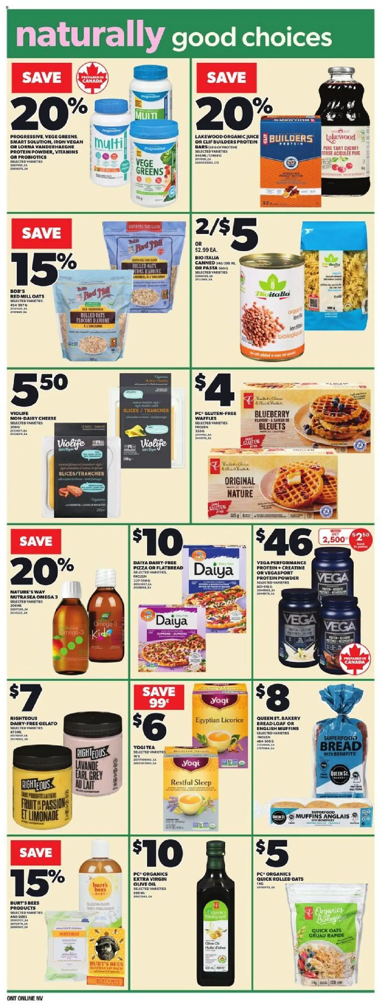 Loblaws flyer valid from 09.10.2025 | Page: 12 | Products: Bubble bath, Bed, Bath, Bread