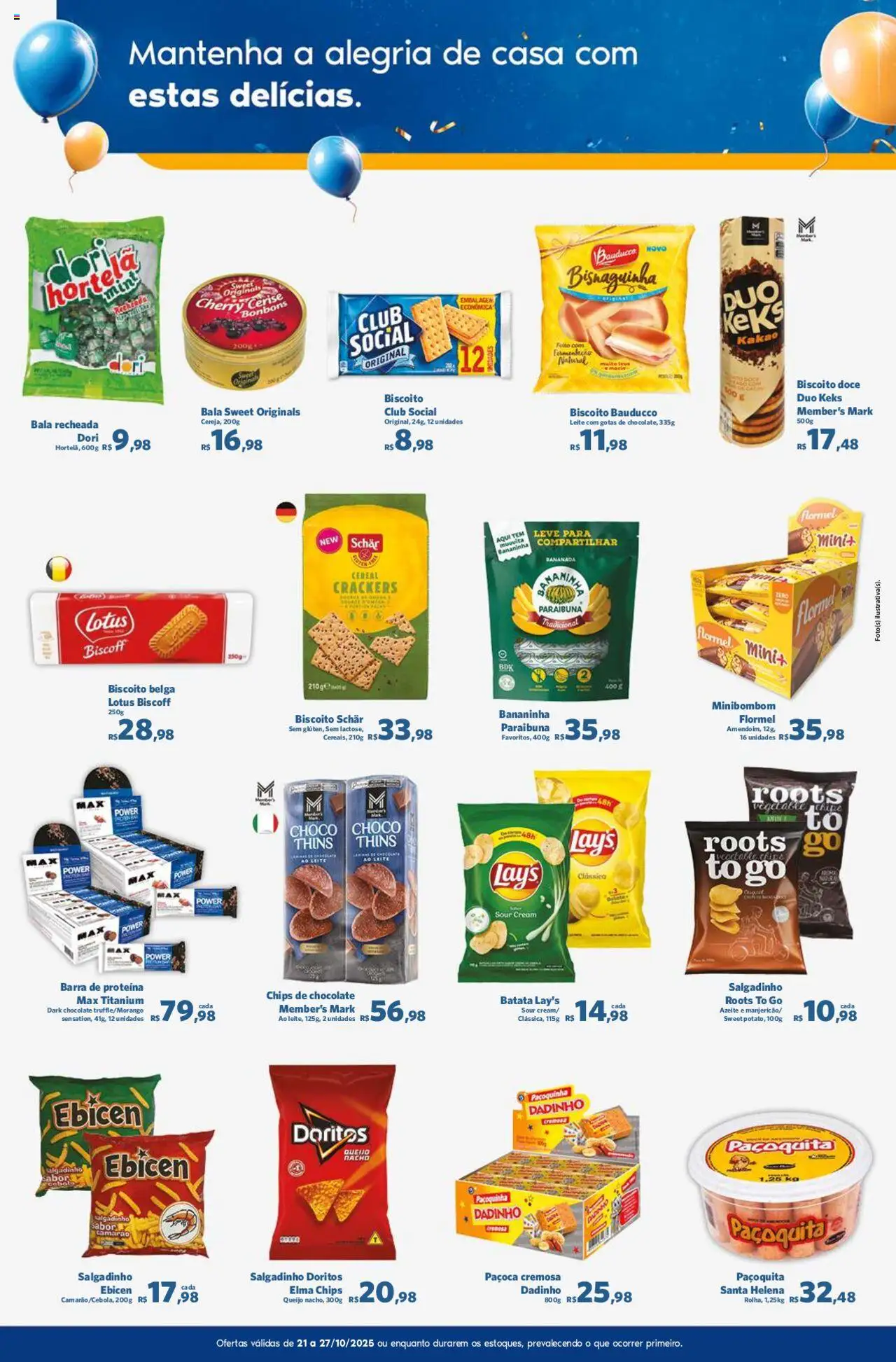 Sam's Club Folheto - válido de 21.10.2025 | Página: 5 | Produtos: Hortelã, Queijo, Barra de proteína, Bala