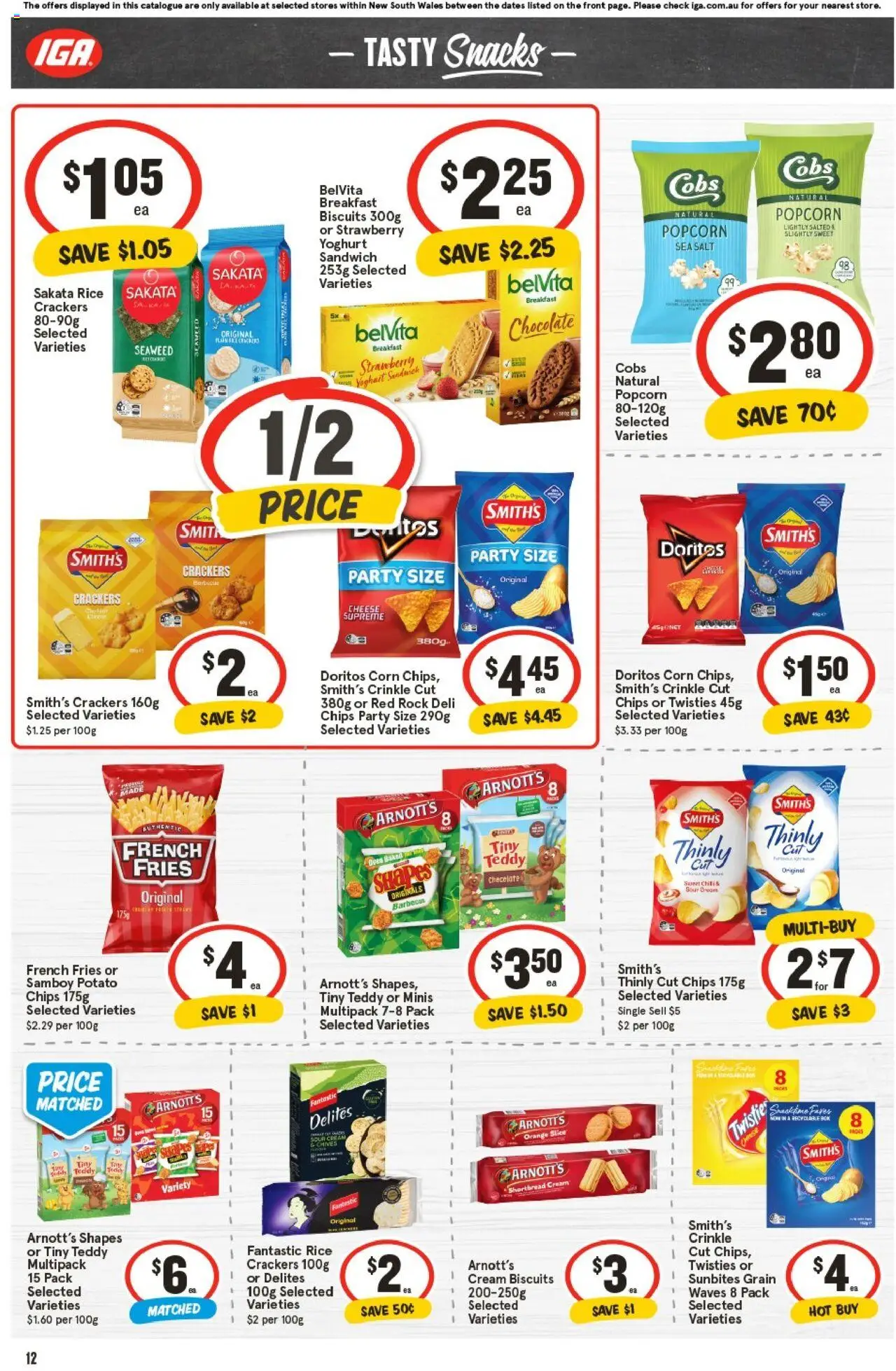 IGA catalogue - valid from 08.10.2025 | Page: 15 | Products: Chocolate, Cream, Biscuits, Popcorn