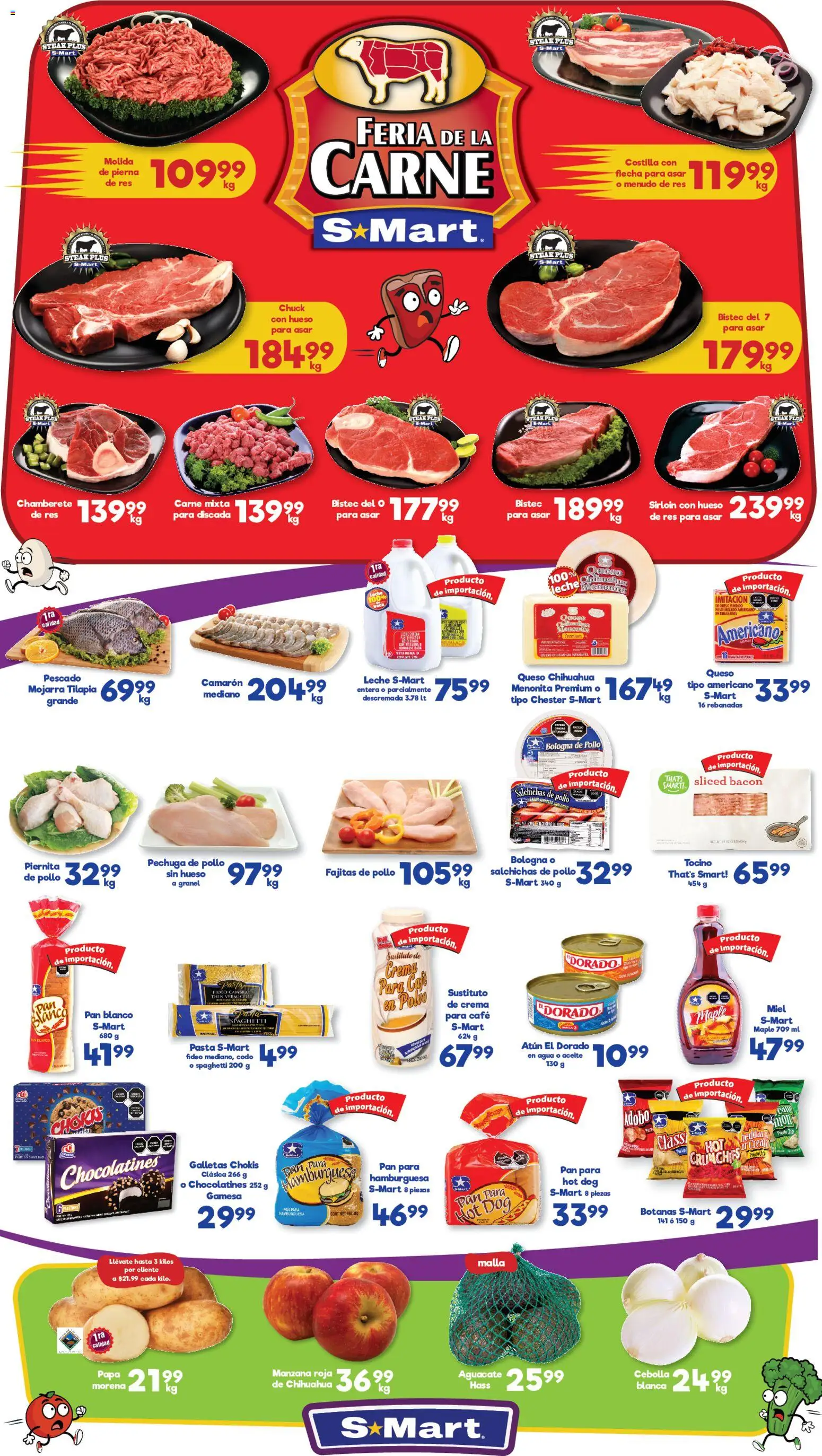 Nuevas ofertas de S-Mart válidas en toda la República Mexicana desde el 23.01.2026. ¡Encuentra las mejores ofertas en S-Mart folleto Matamoros! | Página: 1 | Productos: Cebolla, Atún, Aguacate, Malla