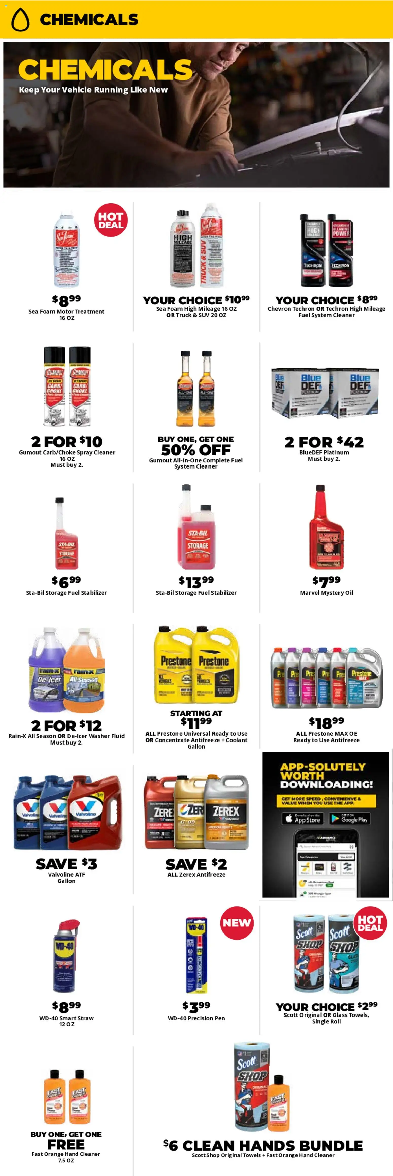 Advance Auto Parts Weekly Ad - valid from 04.01.2026 | Page: 3 | Products: Pen, Antifreeze, Coolant, Washer