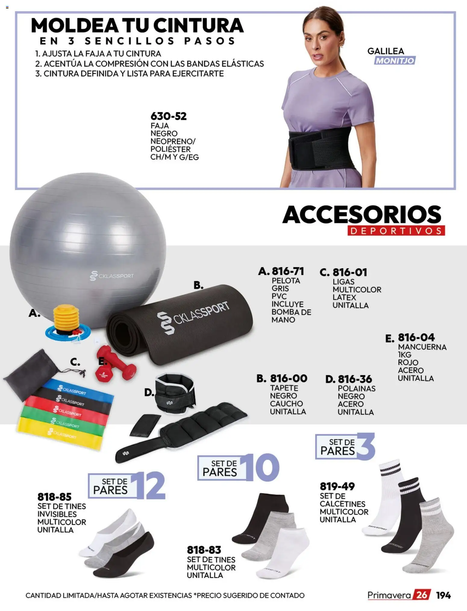 Nuevas ofertas de Cklass válidas en toda la República Mexicana desde el 02.01.2026. ¡Encuentra las mejores ofertas en Cklass catálogo Urban! | Página: 310 | Productos: Pelota, Tapete, Faja