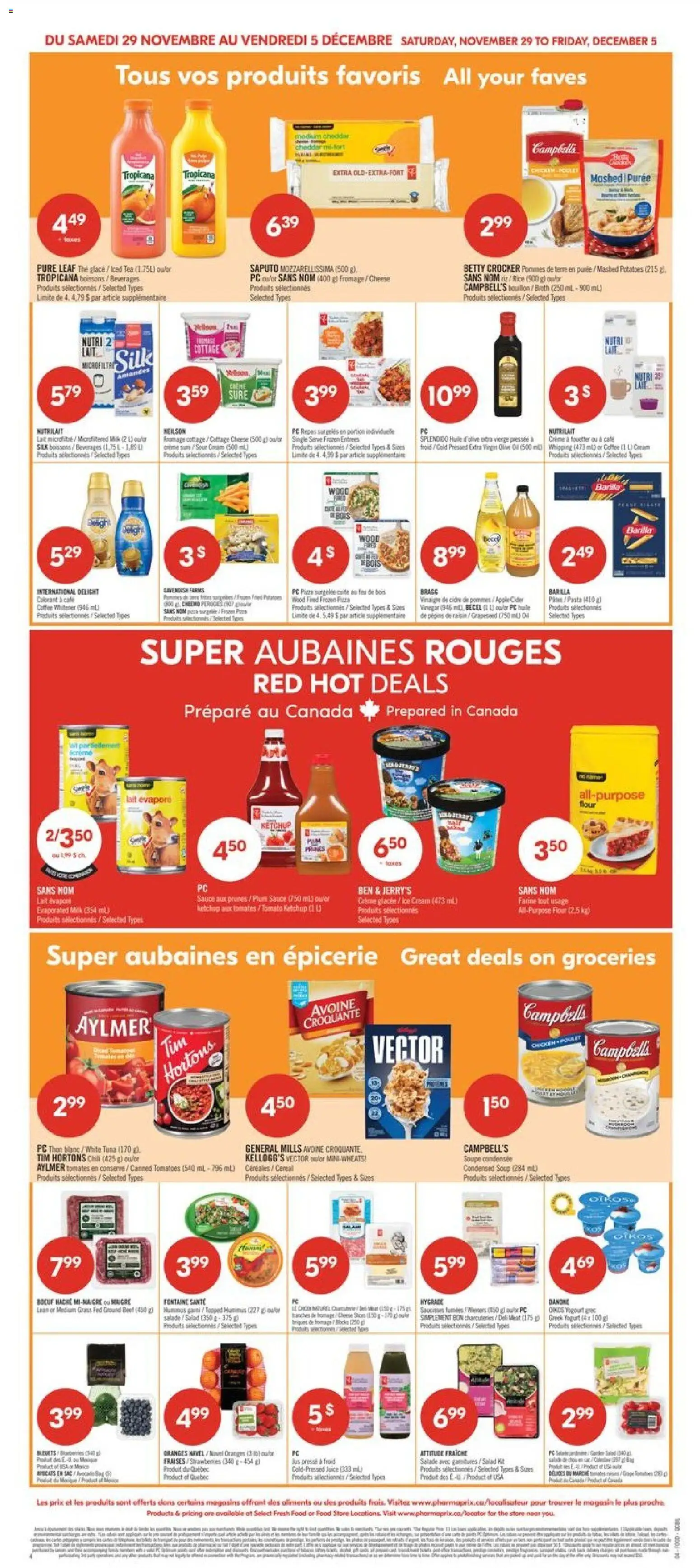 Pharmaprix flyer valid from 29.11.2025 | Page: 6 | Products: Beef, PC, Potatoes, Cheese