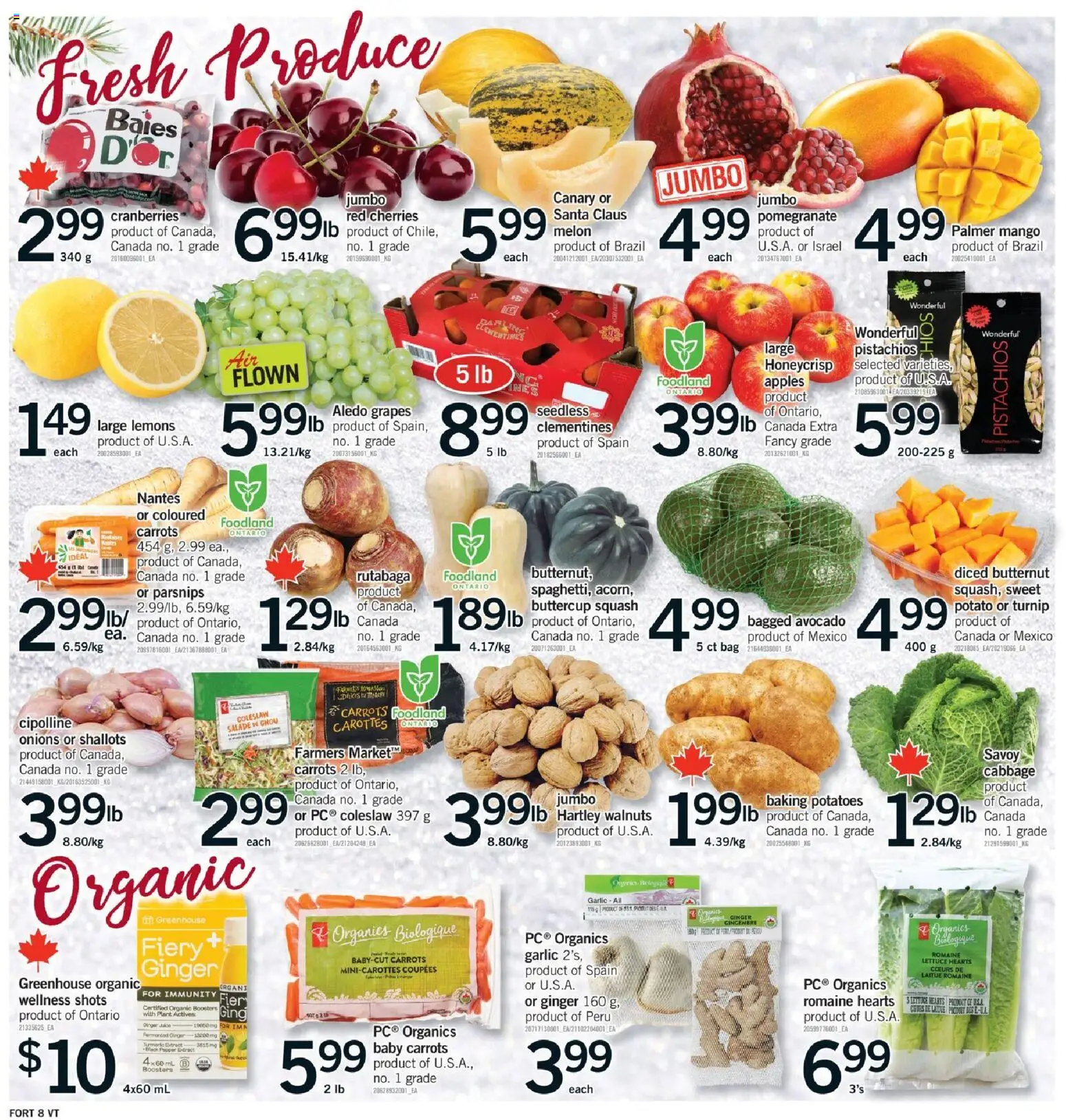 Fortinos flyer valid from 11.12.2025 | Page: 9 | Products: Potatoes, Bag, Juice, Apples