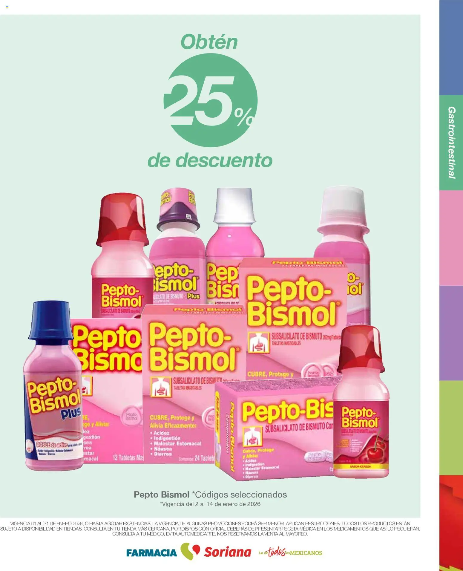 Nuevas ofertas de Soriana válidas en toda la República Mexicana desde el 01.01.2026. ¡Encuentra las mejores ofertas en Soriana - Folleto Farnacia Súper Nacional! | Página: 5 | Productos: Tableta