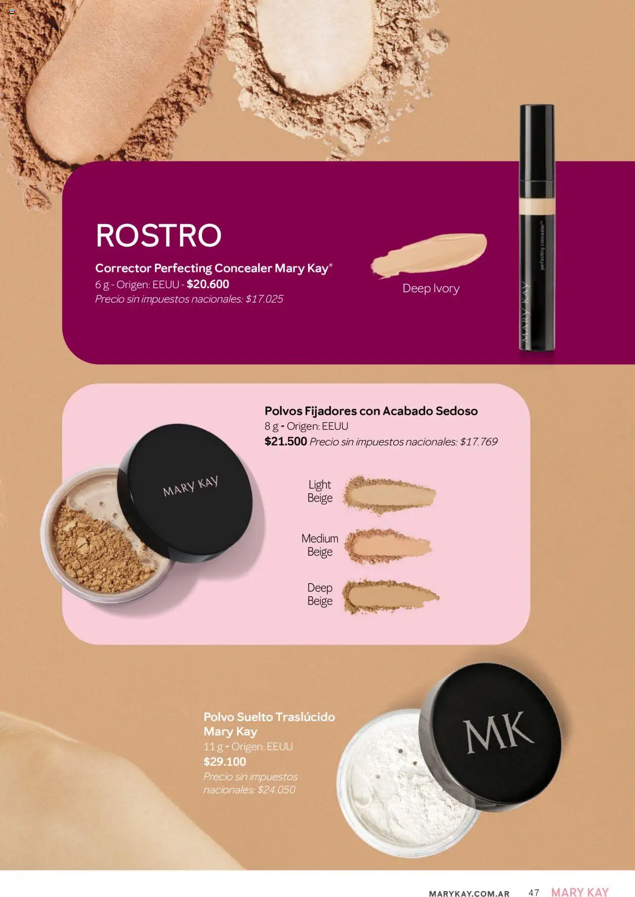 Mary Kay catálogo Invierno │ válido desde el 01.07.2025 | Página: 47 | Productos: Polvo