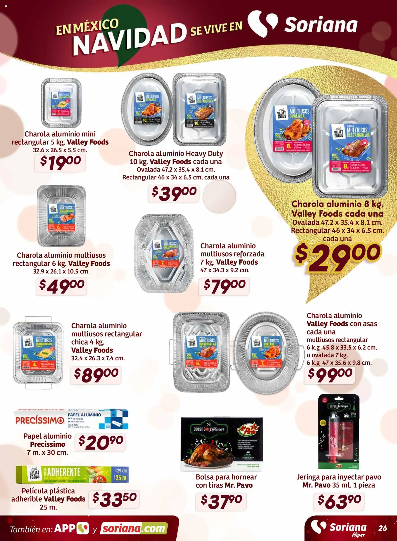 Nuevas ofertas de Soriana válidas en toda la República Mexicana desde el 27.11.2025. ¡Encuentra las mejores ofertas en Soriana - Preciazazaso Híper: BCS, Jal, Nay, Sin, Son! | Página: 27 | Productos: Bolsa