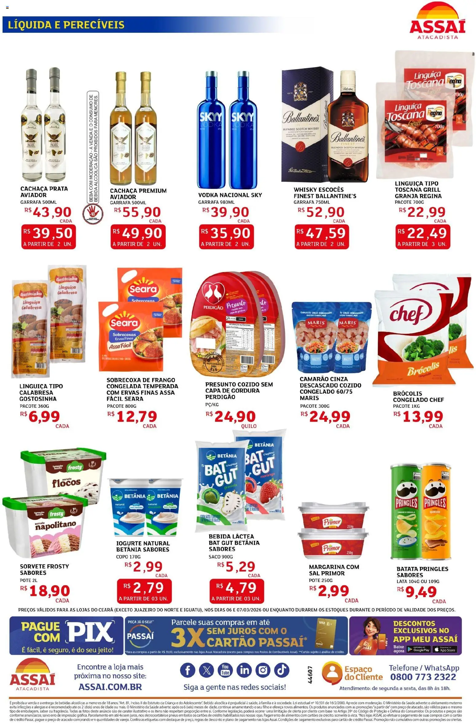 Assaí Atacadista Folheto - válido de 05.03.2026 | Página: 2 | Produtos: Camarão, Iogurte, Sal, Frango