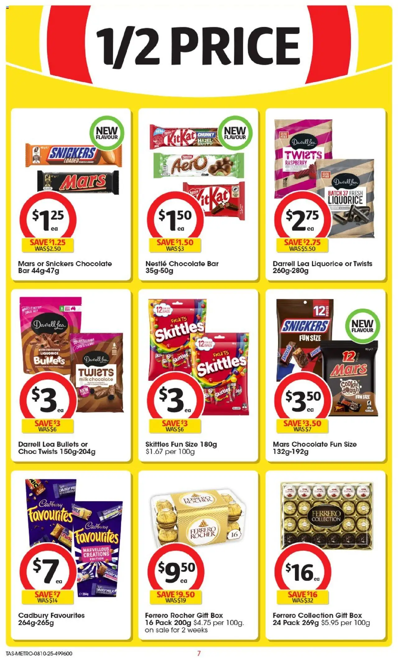 Coles catalogue - valid from 08.10.2025 | Page: 7 | Products: Milk, Dairy, Chocolate, Fruits