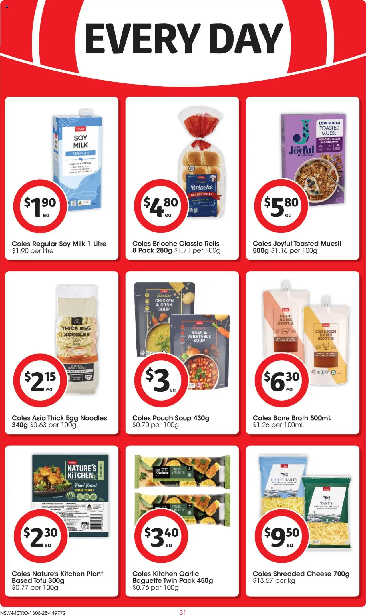 Coles catalogue - valid from 13.08.2025 | Page: 31 | Products: Light, Plant, Milk, Garlic
