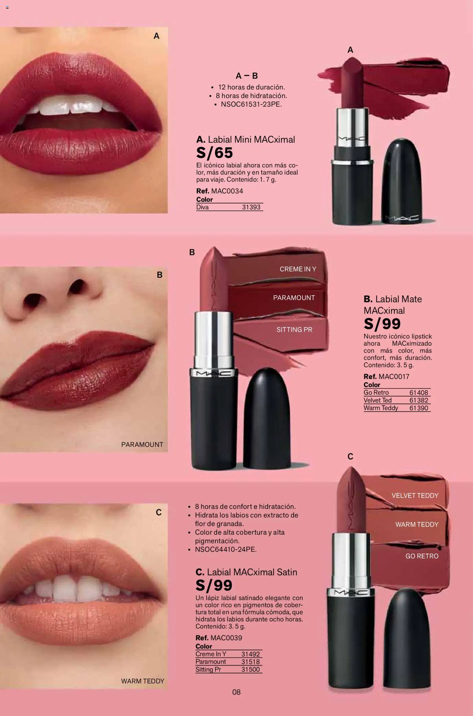 Catálogo Leonisa válido desde 16.01.2026 | Página: 8 | Productos: Lápiz labial