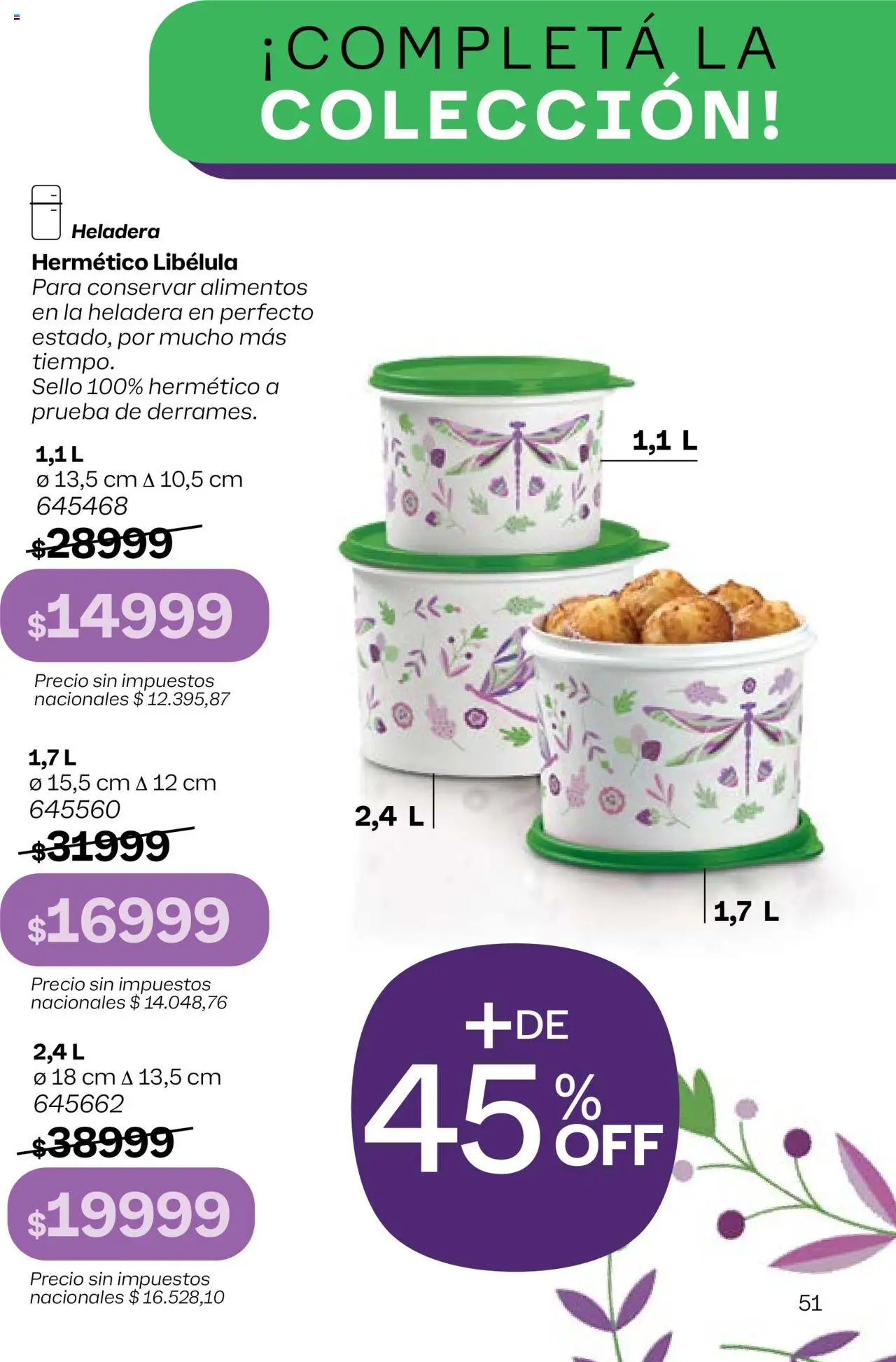 Tupperware Folleto │ válido desde el 11.08.2025 | Página: 52 | Productos: Heladera