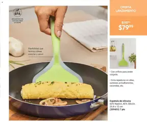 Vista previa de Espátula de silicona, 60% Naylon, 40% Silicón. 25.8 x 12 cm, nuevo folleto de la tienda, válido en México a partir del 28.11.2025 | Página: 55 | Productos: Espátula