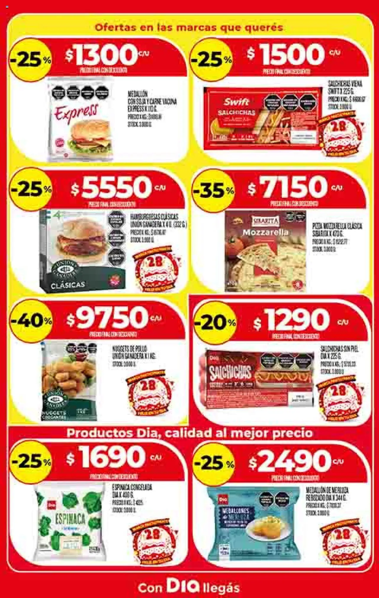 Dia - Ofertas │ válido desde el 24.09.2025 | Página: 28 | Productos: Pollo, Espinaca