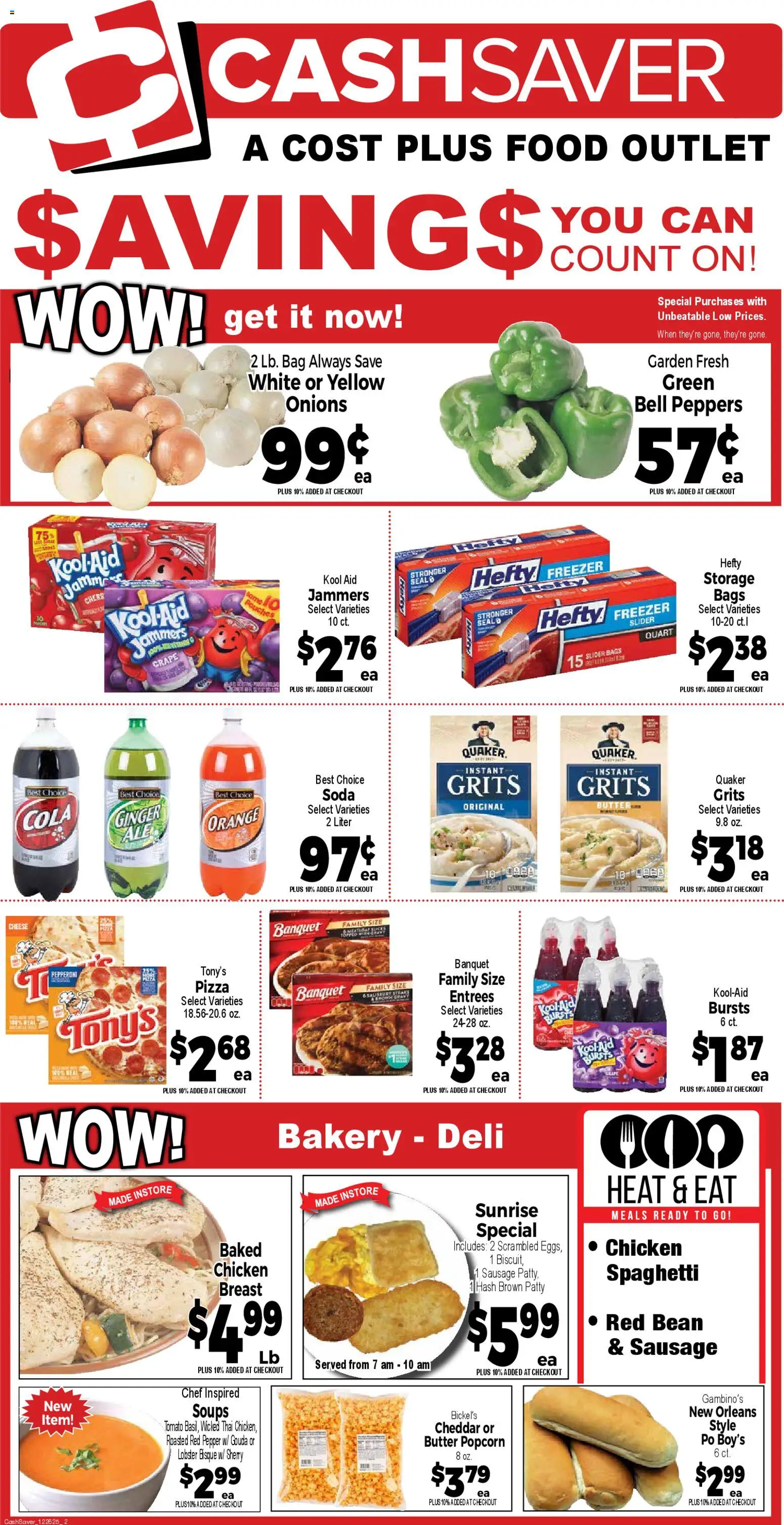 Market Basket - Cash Saver - valid from 07.01.2026 | Page: 2 | Products: Butter, Cheese, Pizza, Pepper