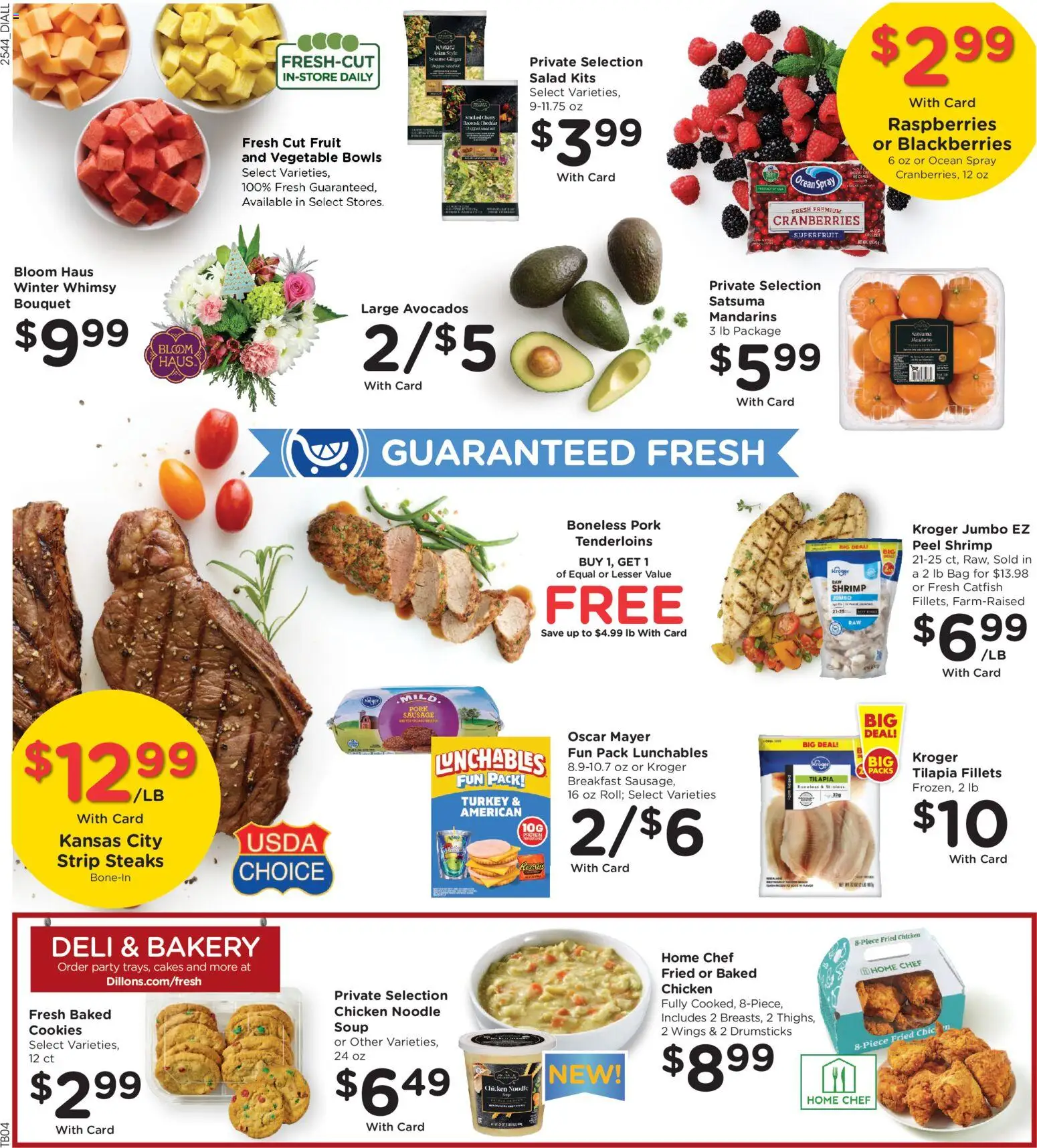 Dillons Weekly Ad - KS - valid from 03.12.2025 | Page: 9 | Products: Bakery, Mandarins, Pork, Salad