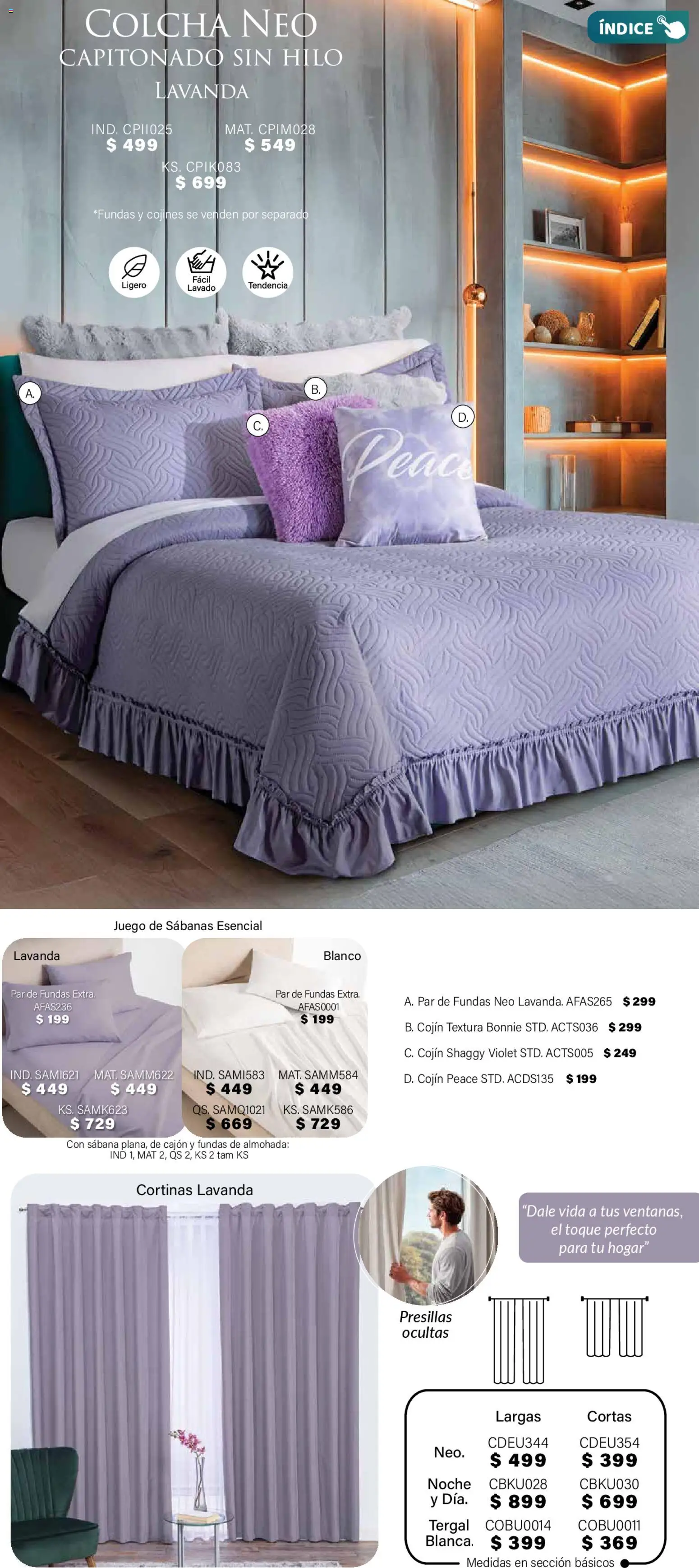 Nuevas ofertas de Colchas Concord válidas en toda la República Mexicana desde el 01.11.2025. ¡Encuentra las mejores ofertas en Colchas Concord Buen Fin! | Página: 62 | Productos: Juego, Almohada, Sabanas, Cortinas