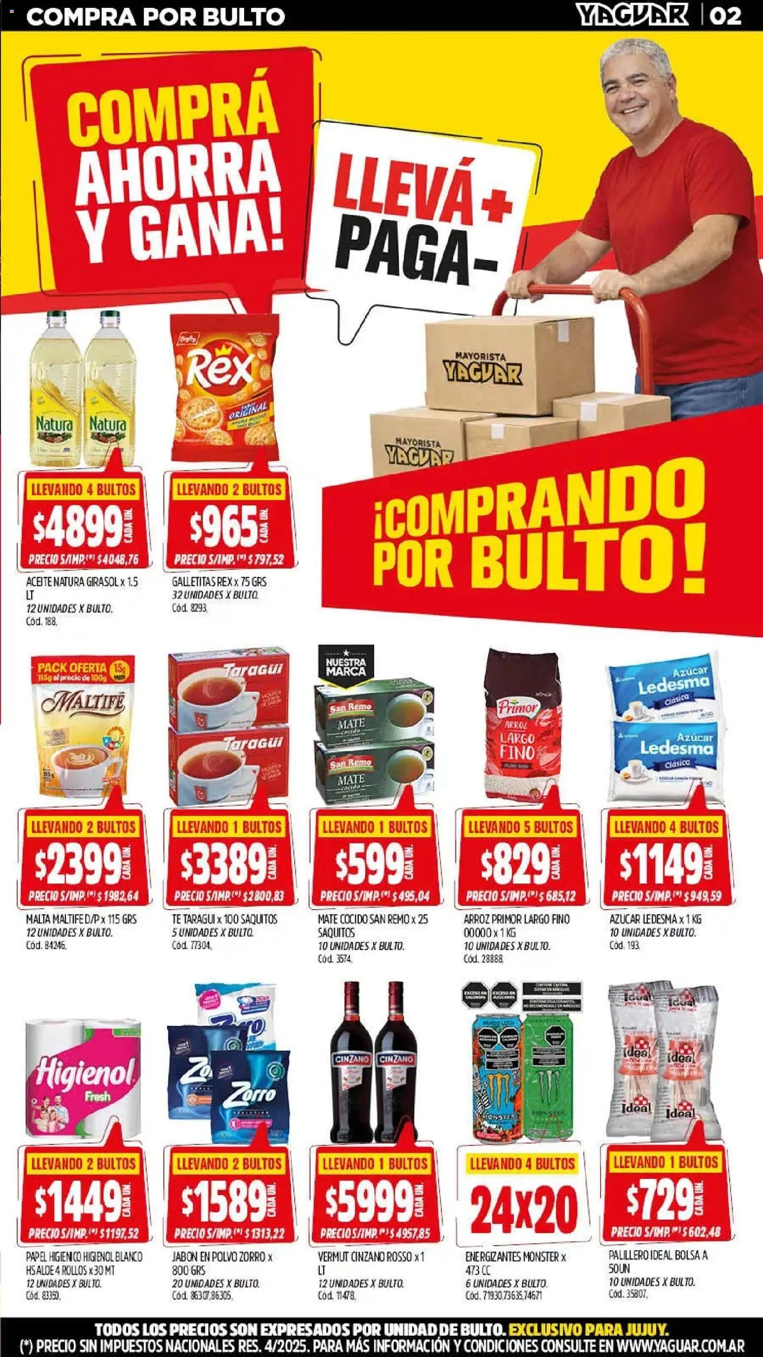 Yaguar - Oferta Semanal Misiones │ válido desde el 13.04.2026 | Página: 2 | Productos: Mate, Galletitas, Azucar, Jabón