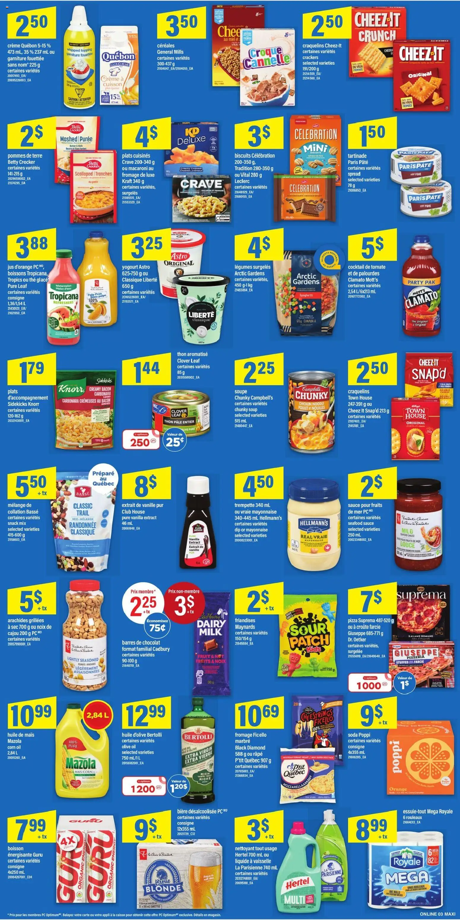 Maxi flyer valid from 04.12.2025 | Page: 8 | Products: Milk, Butter, Oil, Chicken