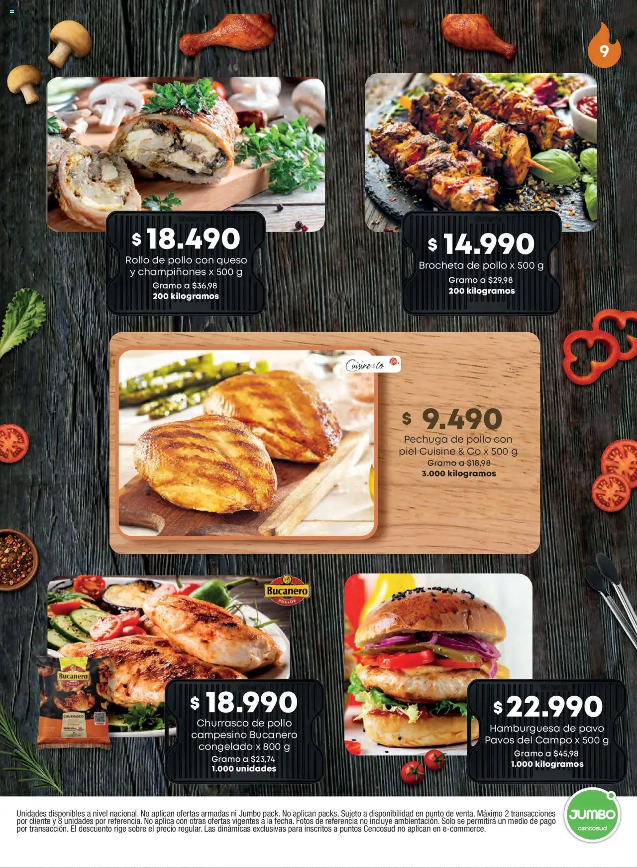 Jumbo revista - valida desde el 15.10.2025 | Página: 9 | Productos: Pollo, Sobre, Queso