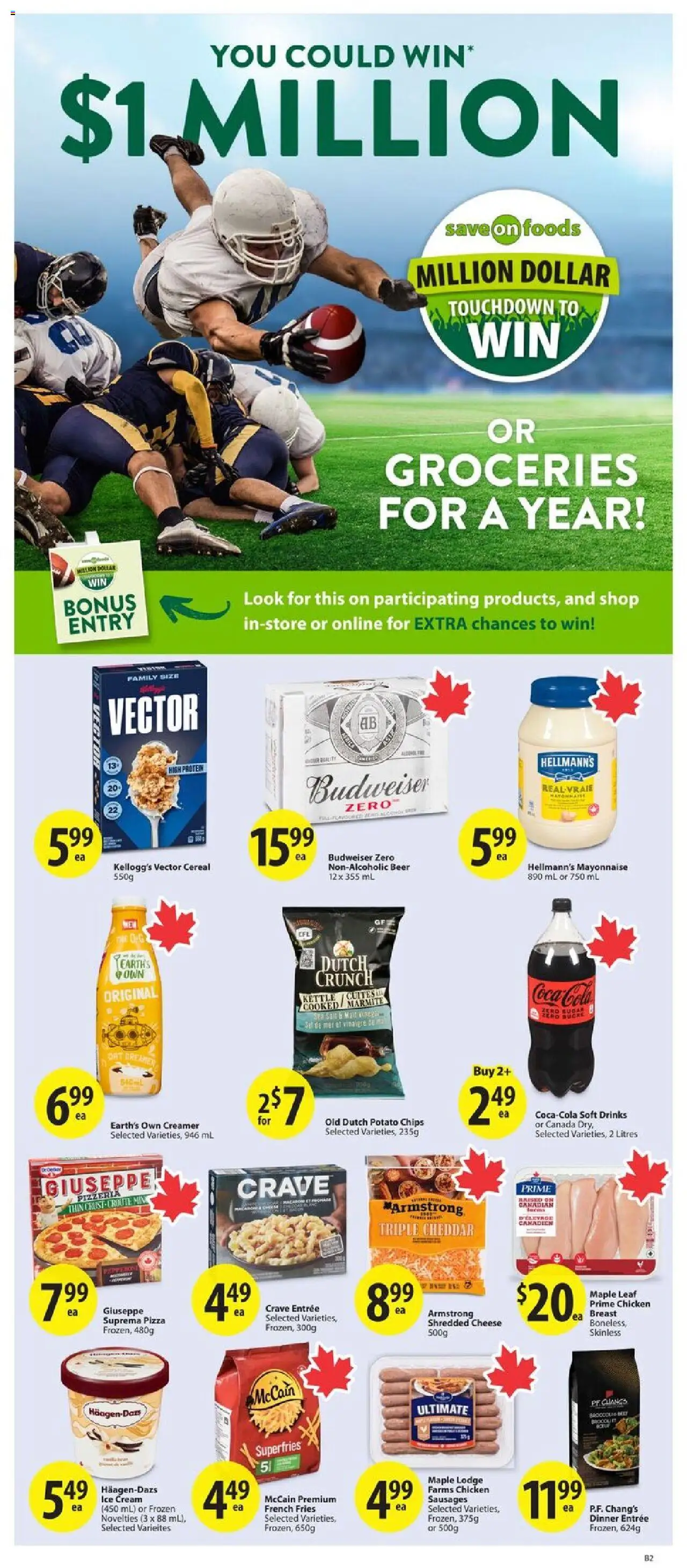 Save on foods flyer valid from 11.09.2025 | Page: 31 | Products: Cream, Kettle, Pizza, Chicken