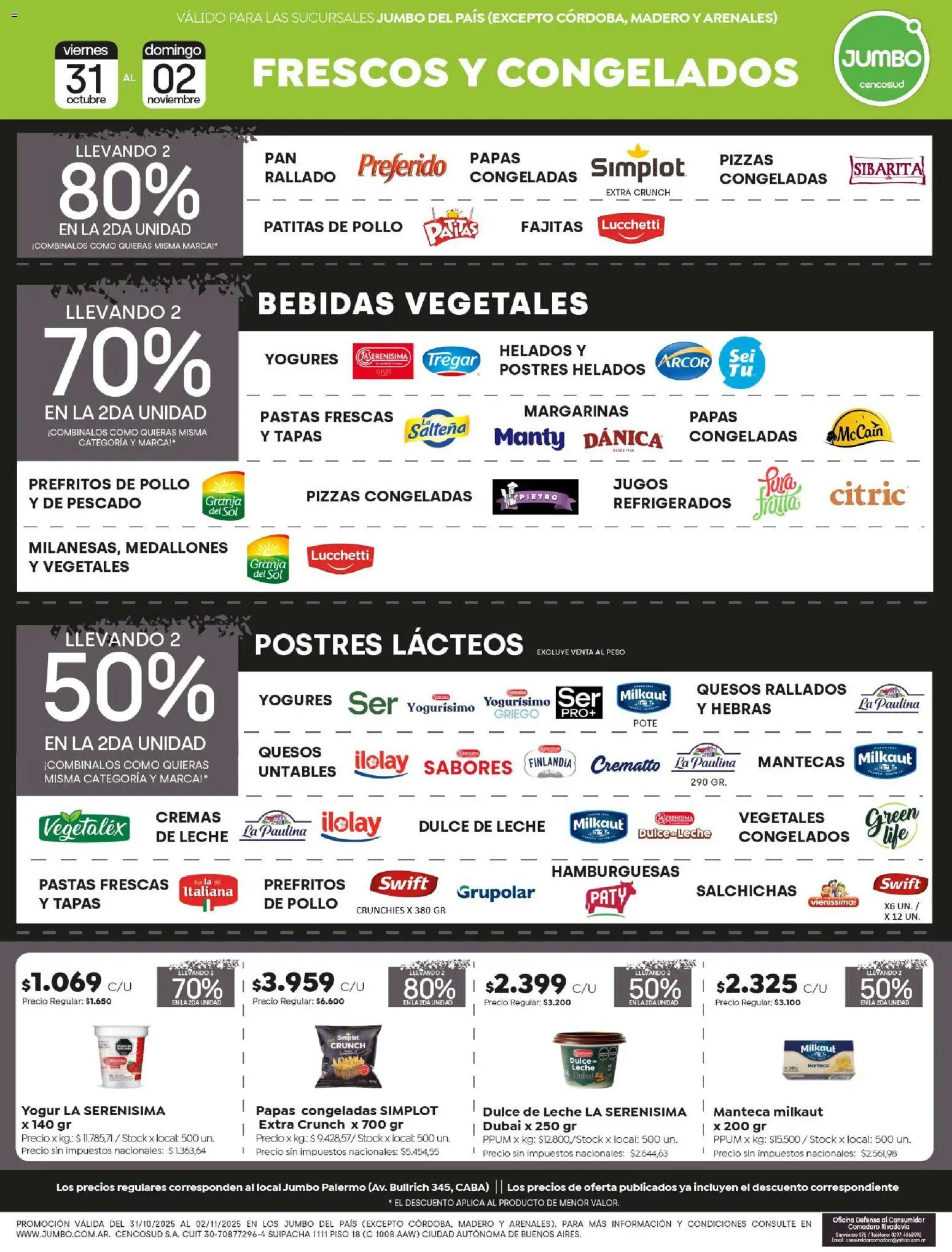 Jumbo - Ofertas Extremo | Salta & Tucumán │ válido desde el 31.10.2025 | Página: 4 | Productos: Peso, Leche, Manteca, Yogur
