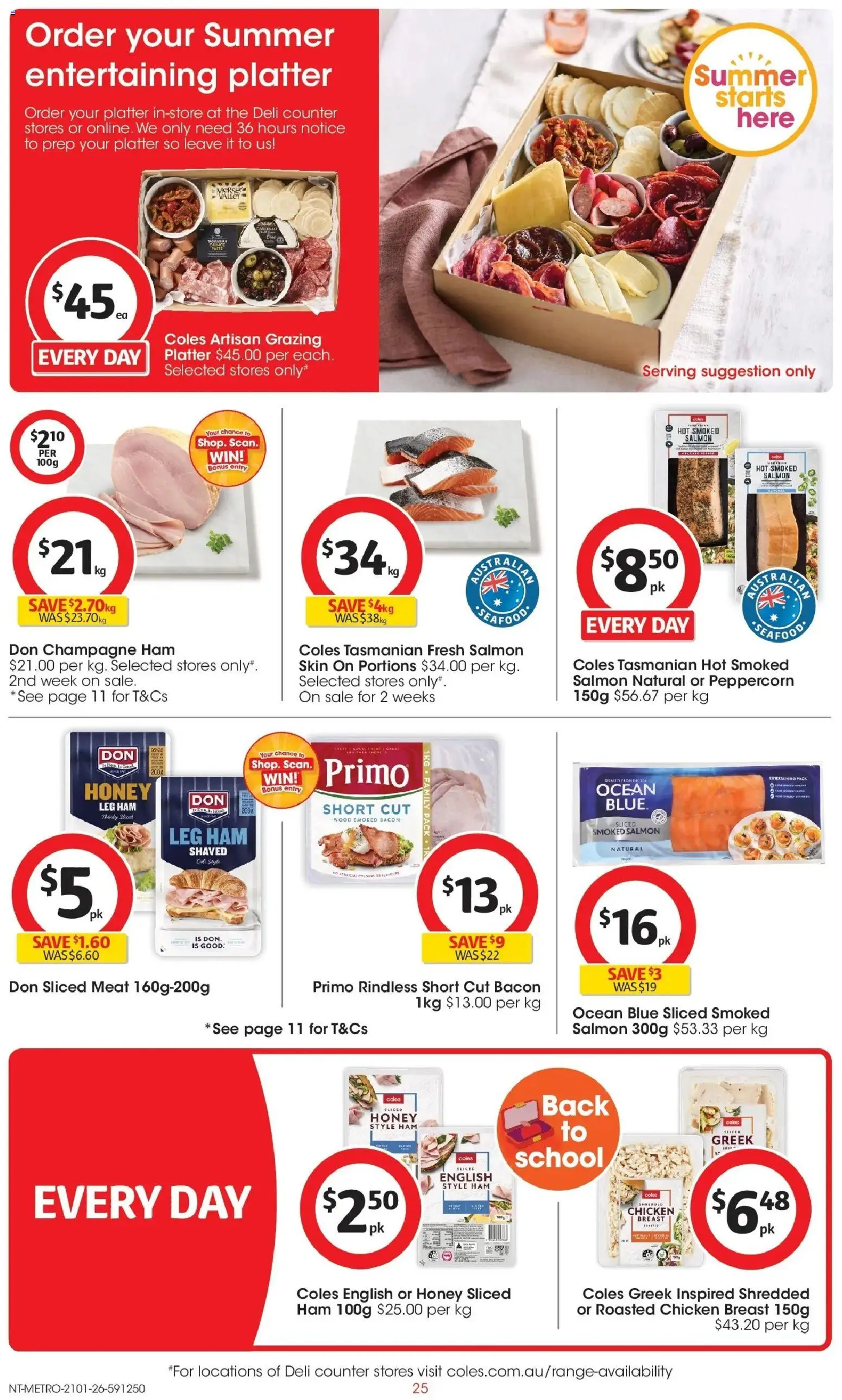 Coles catalogue - valid from 21.01.2026 | Page: 25 | Products: Ham, Honey, Chicken, Wood