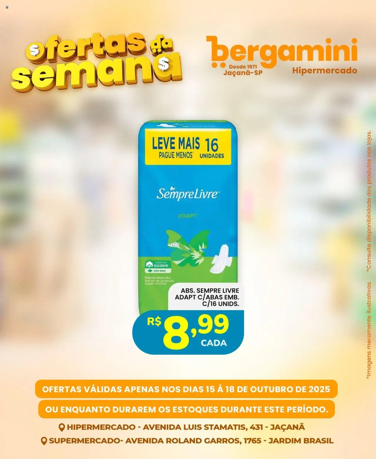 Supermercado Bergamini Folheto - válido de 15.10.2025 | Página: 16 | Produtos: Sempre Livre
