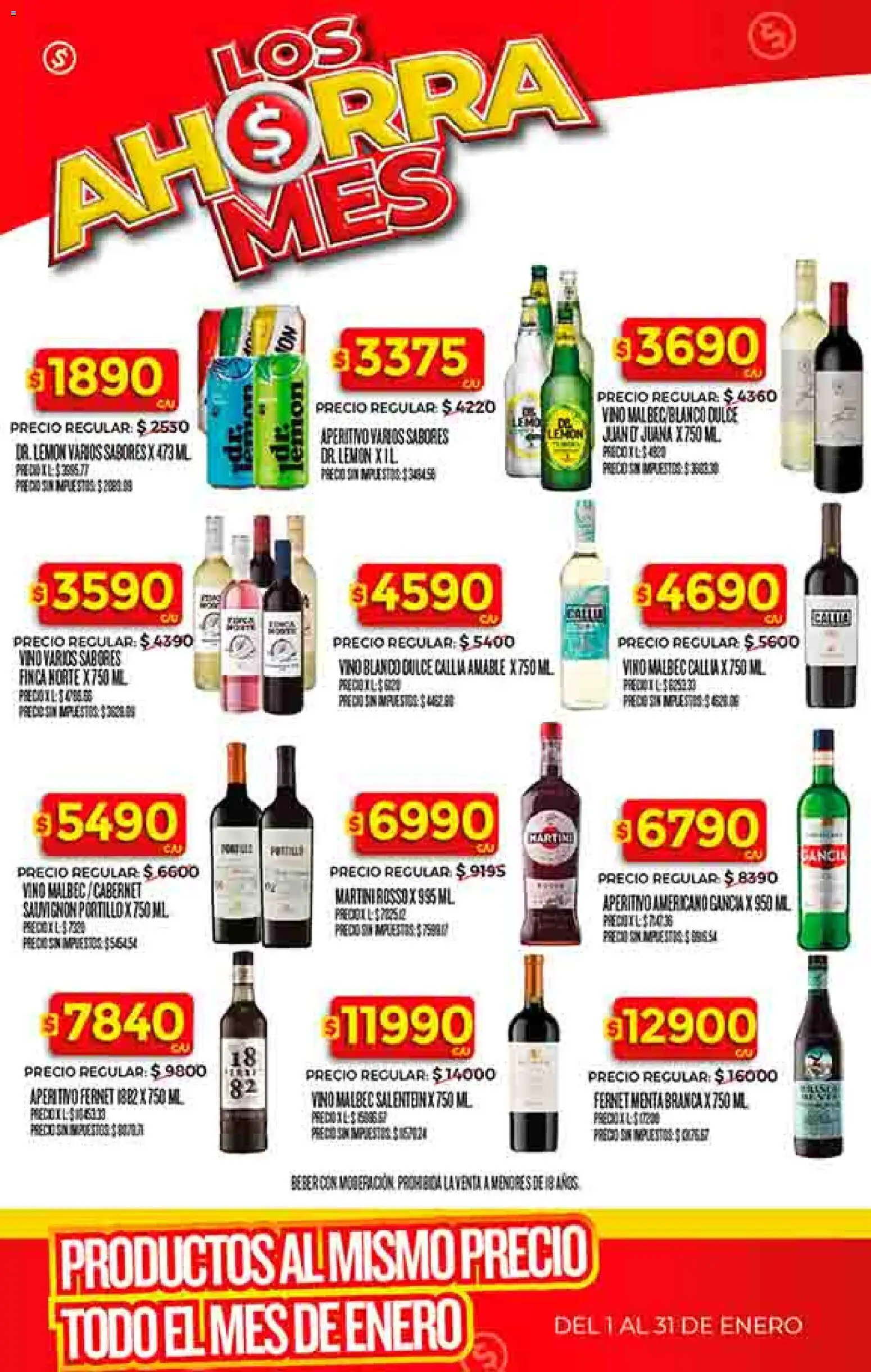 Supermercado DIA Ofertas │ válido desde el 02.01.2026 | Página: 32 | Productos: Fernet, Vino