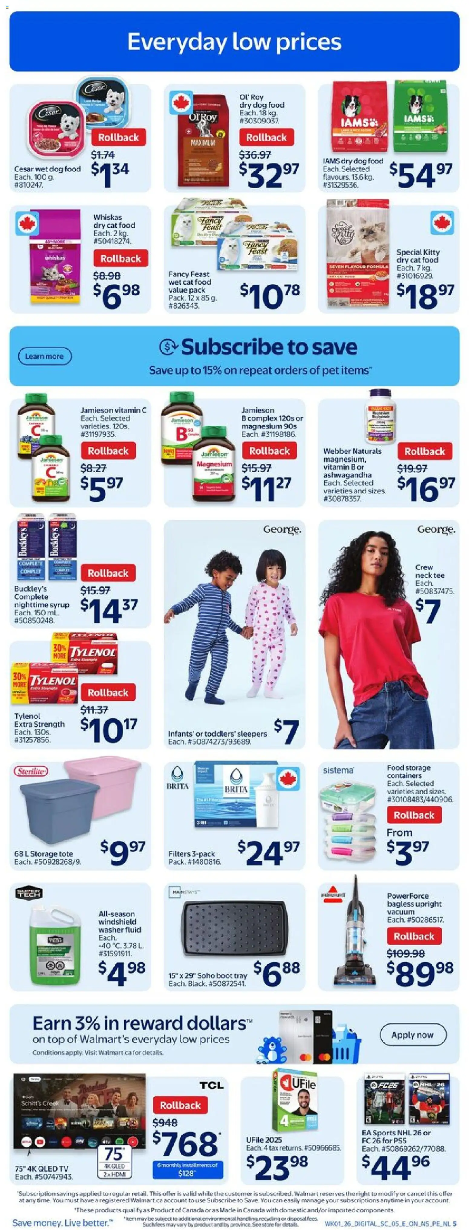 Walmart flyer valid from 29.01.2026 | Page: 6 | Products: Tv