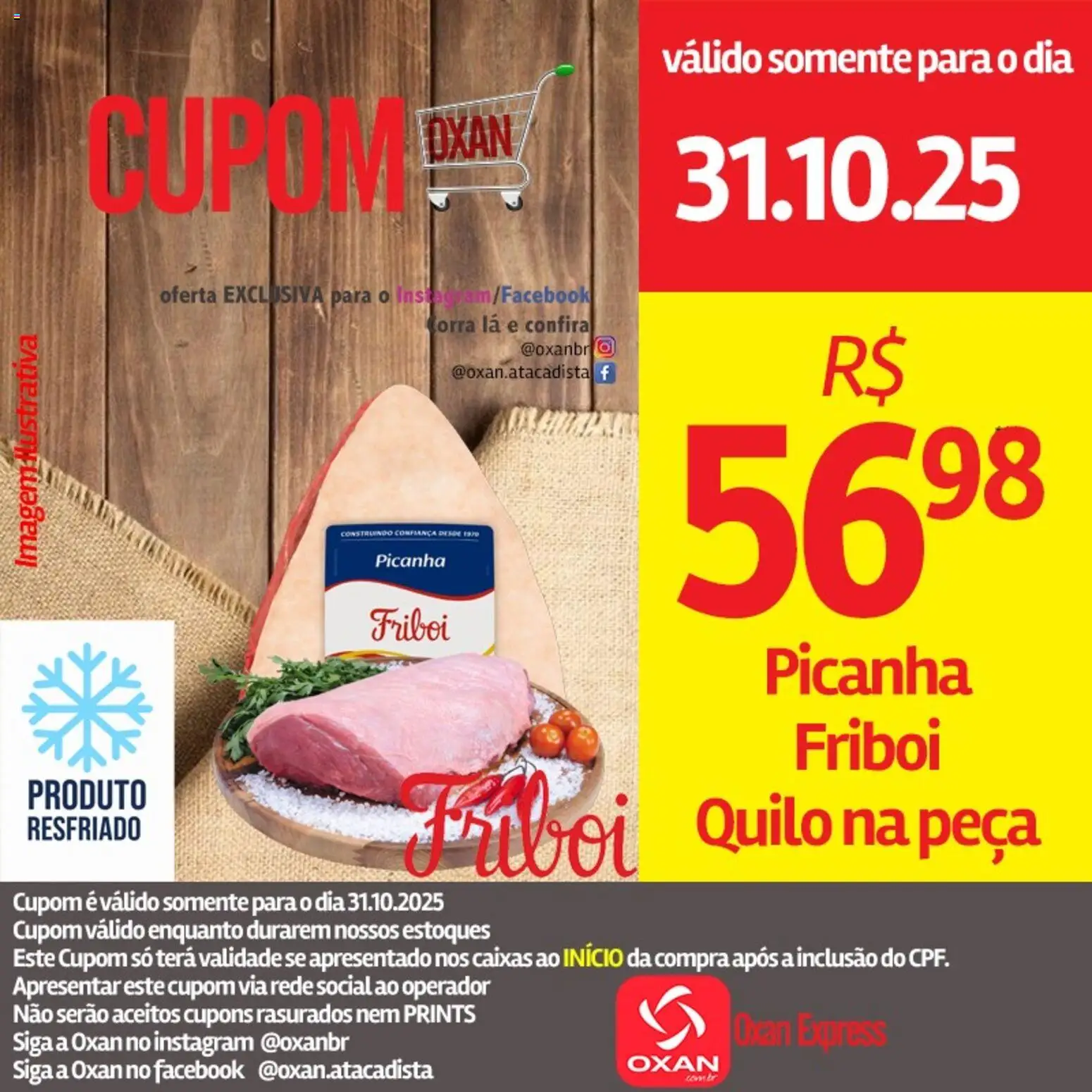 Oxan Atacadista Folheto - válido de 31.10.2025 | Página: 2 | Produtos: Picanha