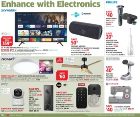 Preview of Canadian Tire - Home Inspirations from shop Canadian Tire valid from 16.10.2025 | Page: 17 | Products: Smartphone, Video, Shaver, Sewing machine