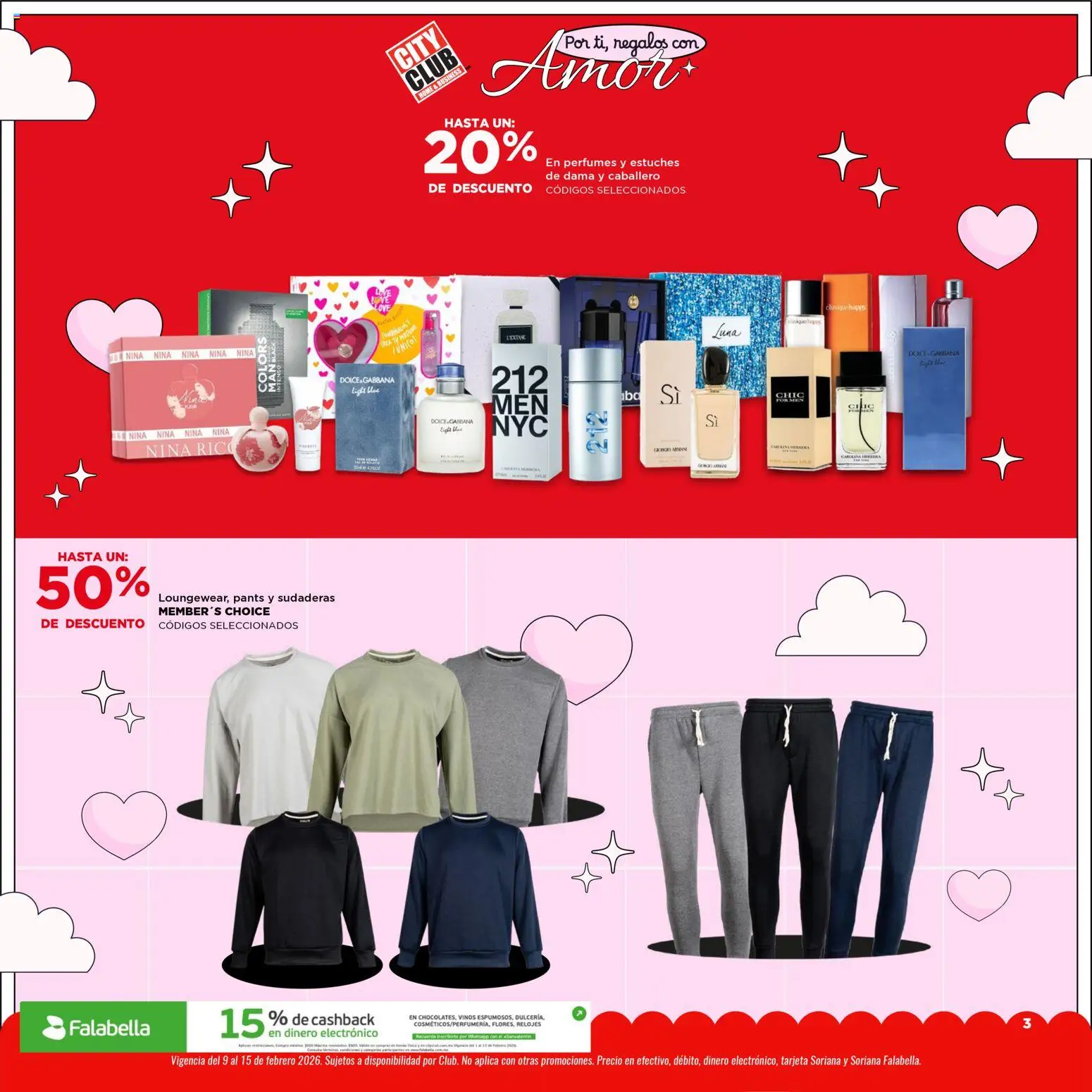 Nuevas ofertas de City Club válidas en toda la República Mexicana desde el 09.02.2026. ¡Encuentra las mejores ofertas en City Club catálogo Por ti, regalos con Amor! | Página: 3