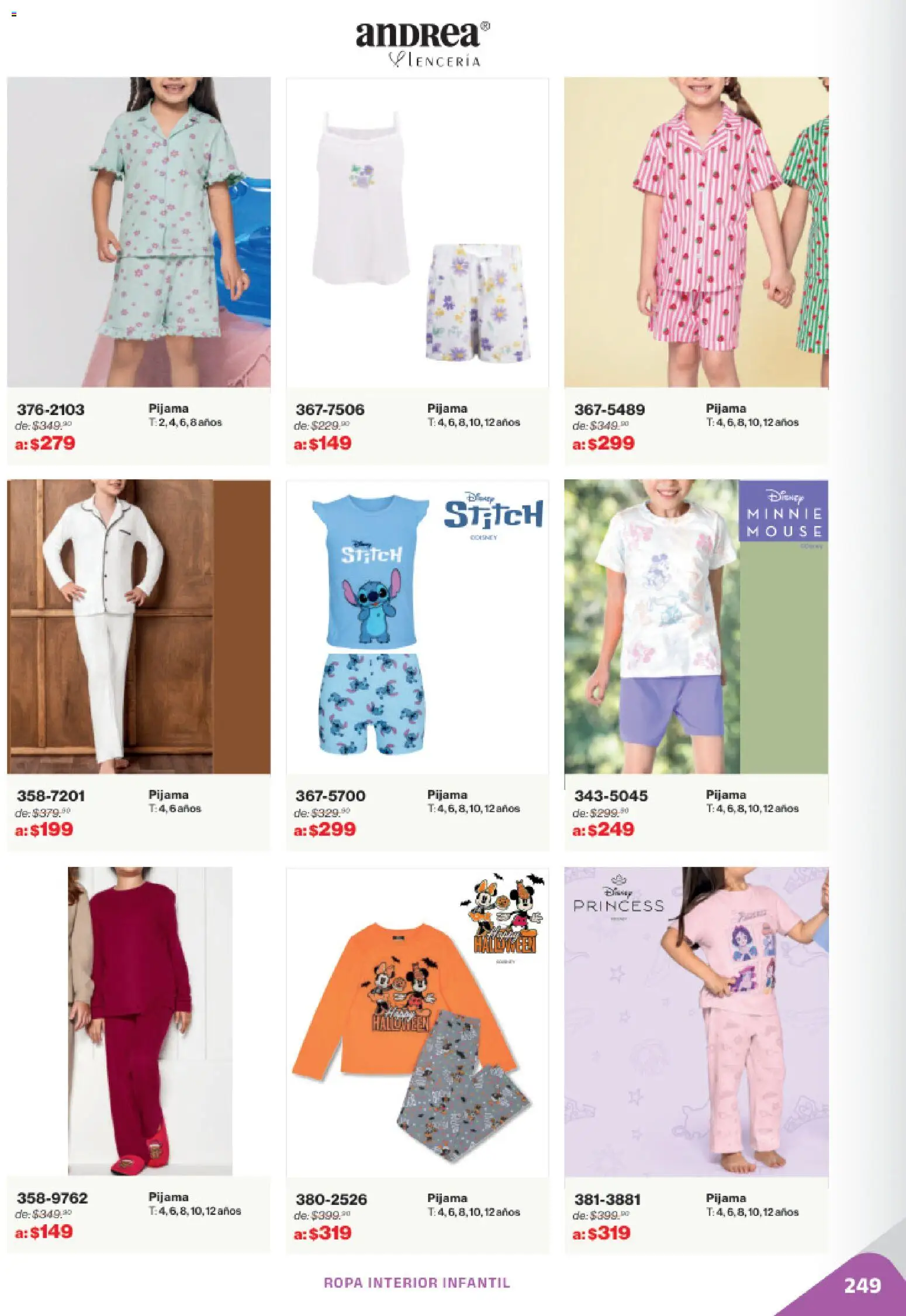 Nuevas ofertas de Andrea válidas en toda la República Mexicana desde el 02.11.2025. ¡Encuentra las mejores ofertas en Andrea catálogo Outlet! | Página: 249 | Productos: Pijama, Mouse, Ropa, Ropa interior
