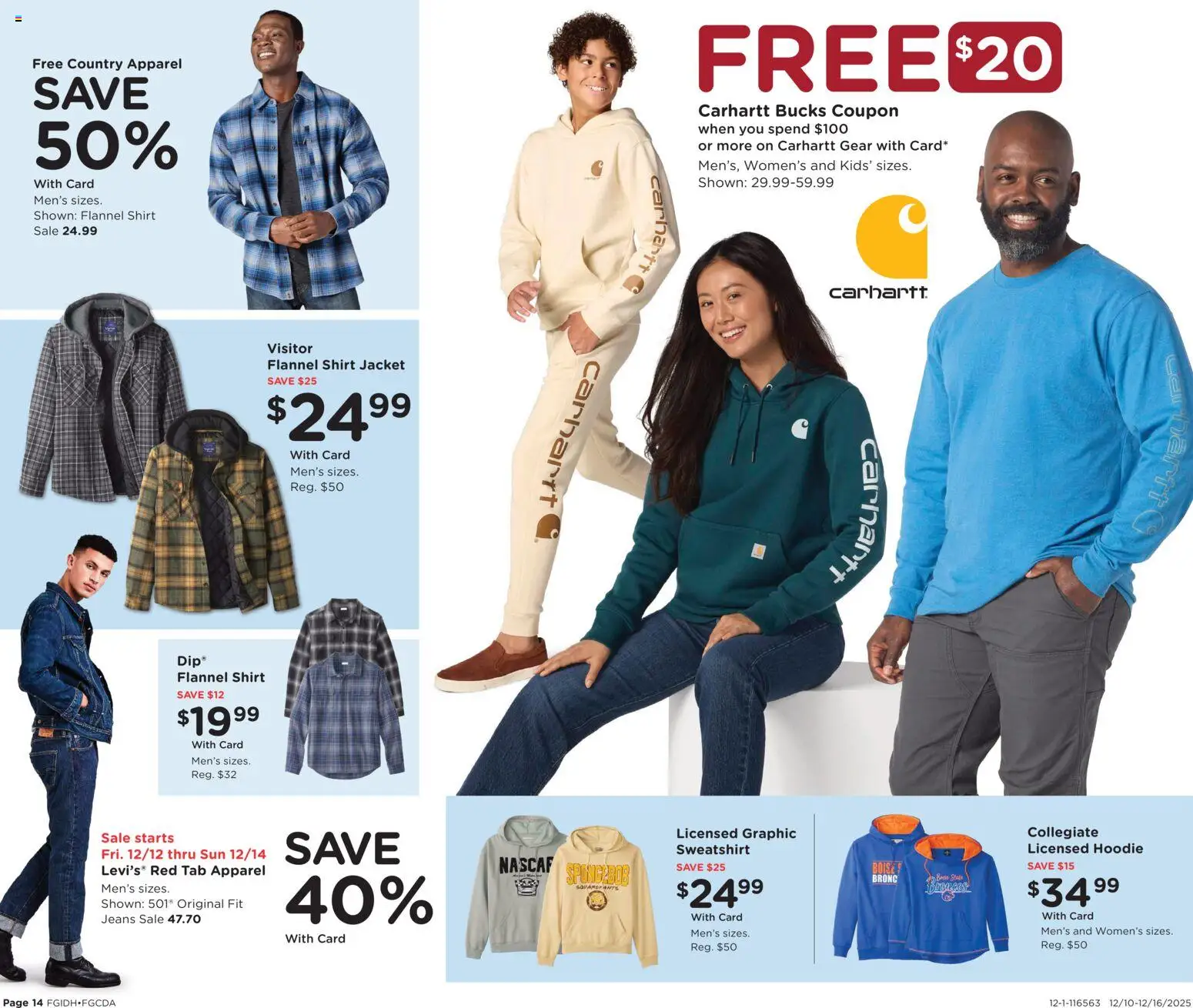 Fred Meyer Home & Apparel - valid from 10.12.2025 | Page: 16 | Products: Shirt, Hoodie, Jacket, Jeans