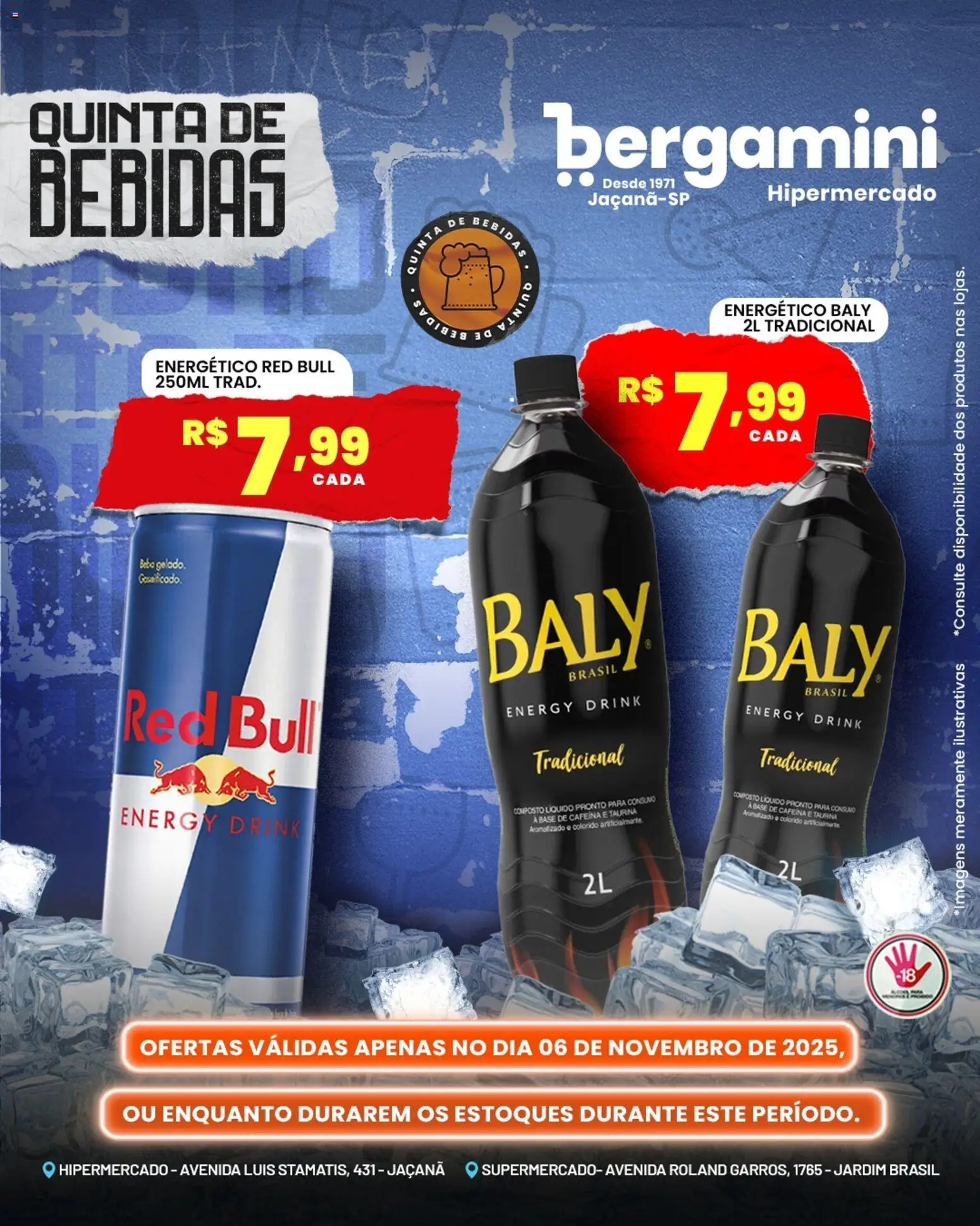 Supermercado Bergamini Folheto - válido de 06.11.2025 | Página: 12 | Produtos: Energético, Base