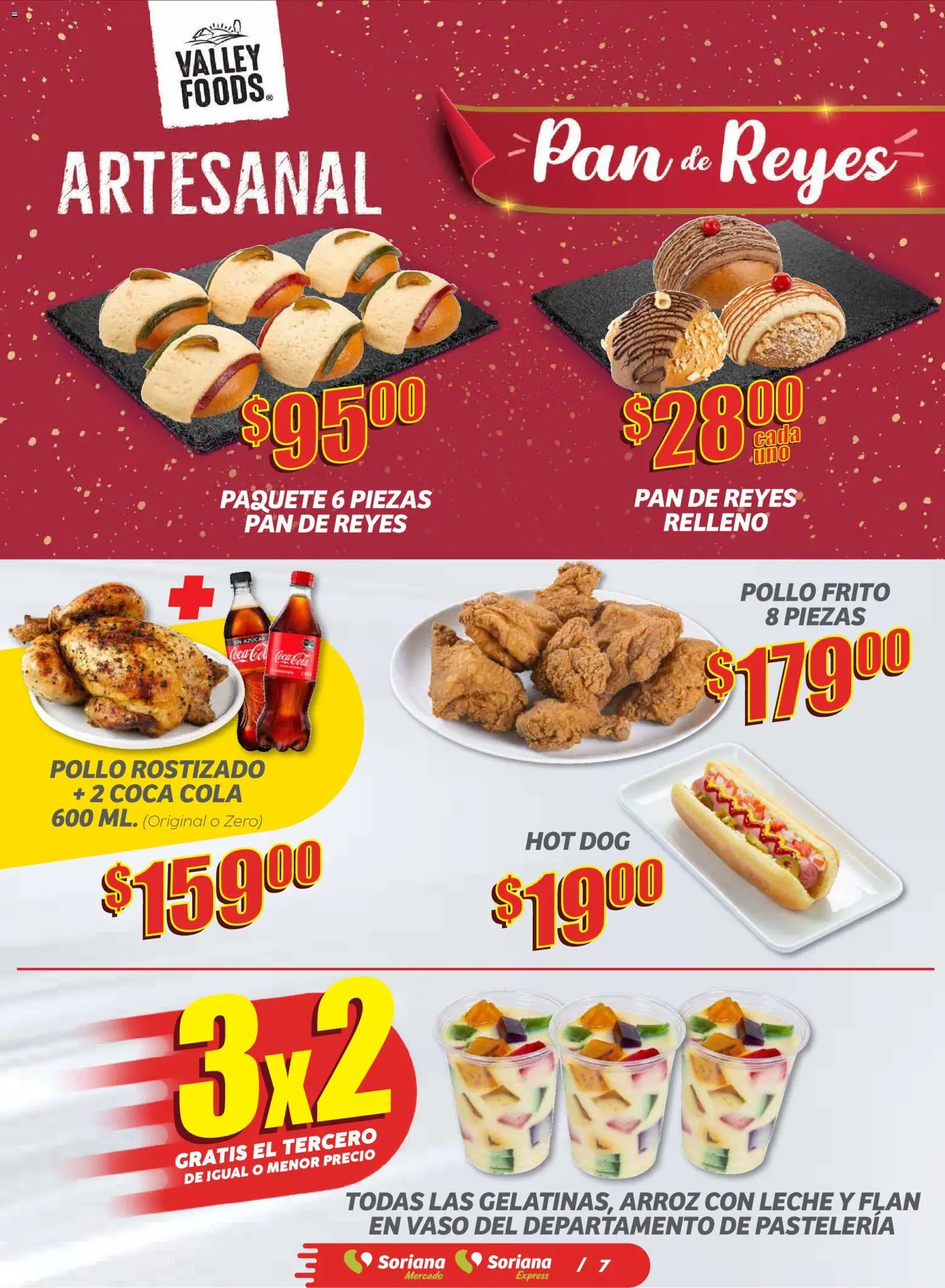 Nuevas ofertas de Soriana válidas en toda la República Mexicana desde el 06.11.2025. ¡Encuentra las mejores ofertas en Soriana - Ahorratón Soriana Mercado Nacional! | Página: 7 | Productos: Pollo, Azúcar, Leche, Pan
